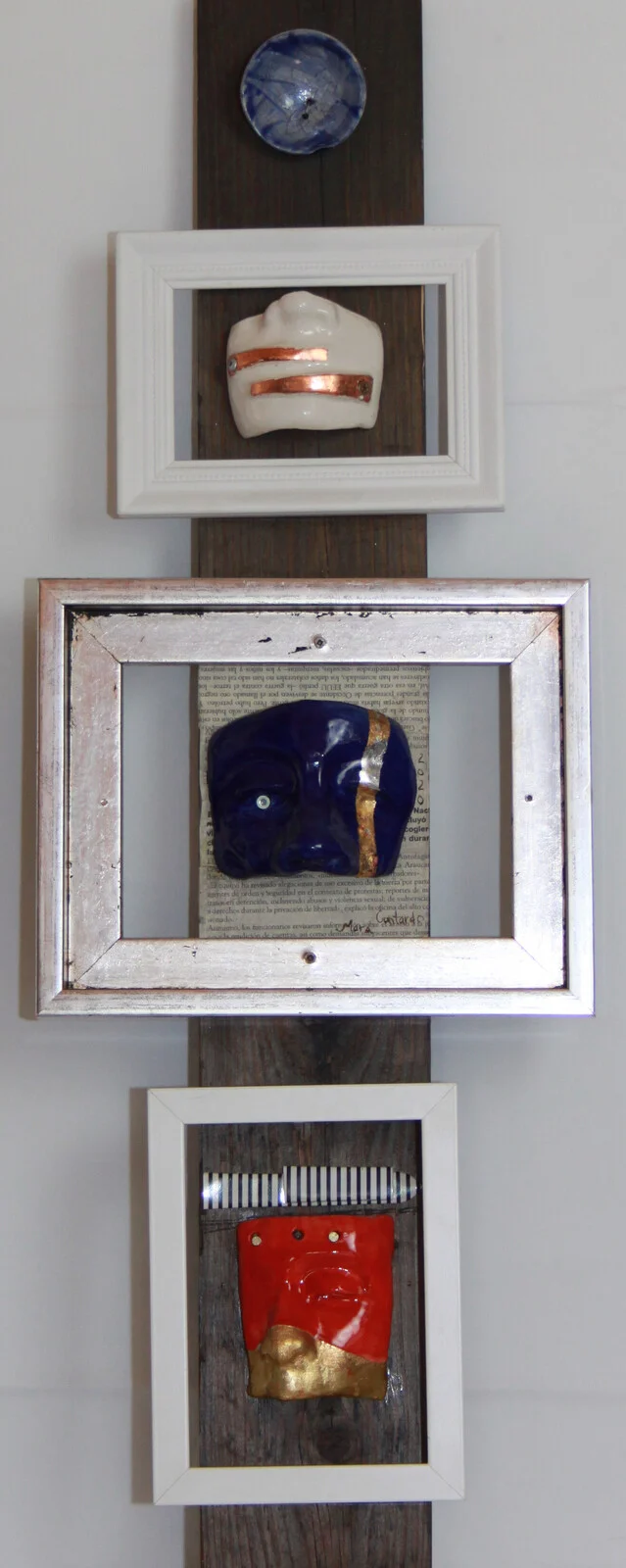 Skulptur Social utbrott av Mara Contardo