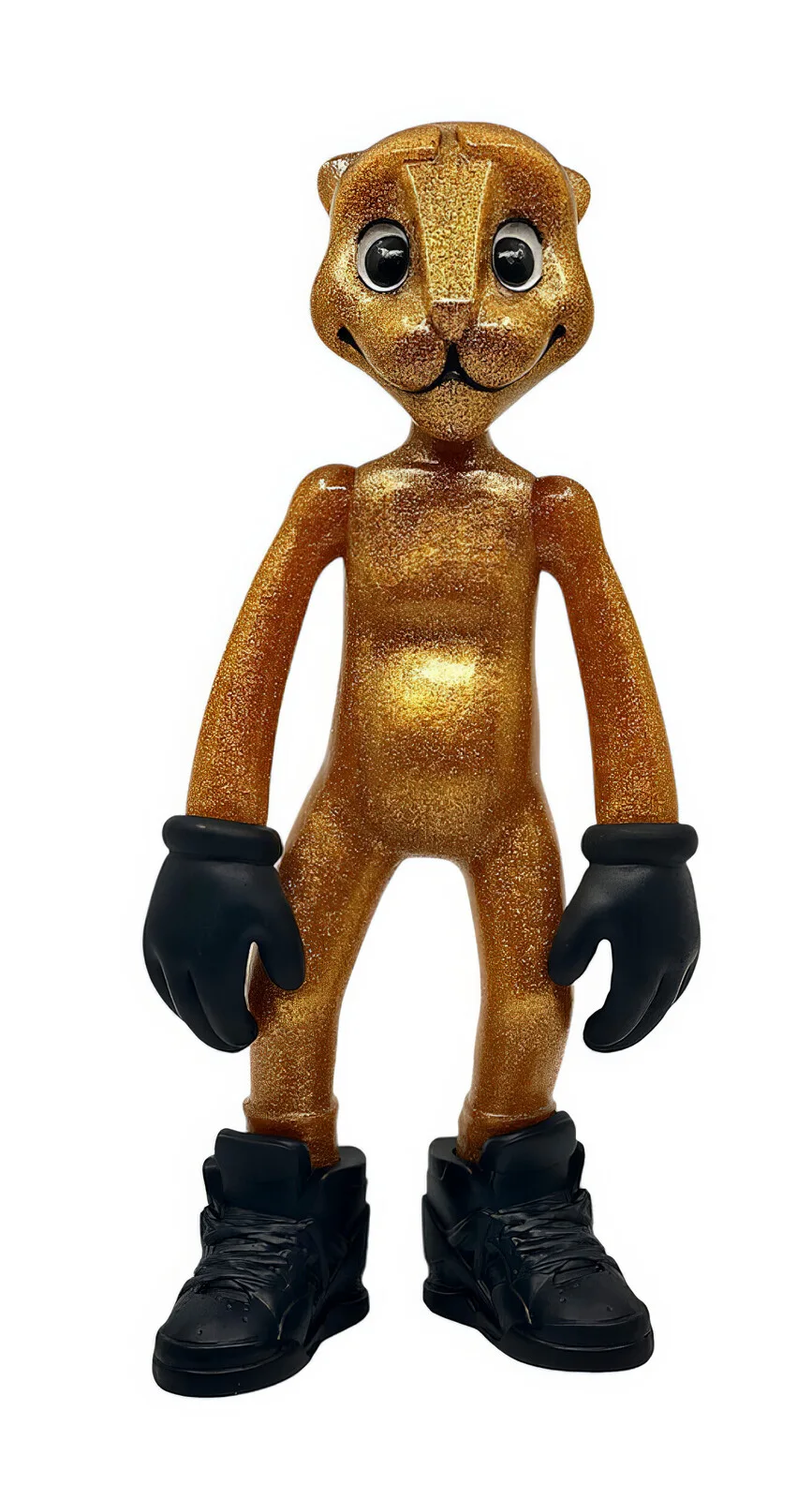 Skulptur Kinneko Golden av Guldhart By André Guldhjärta