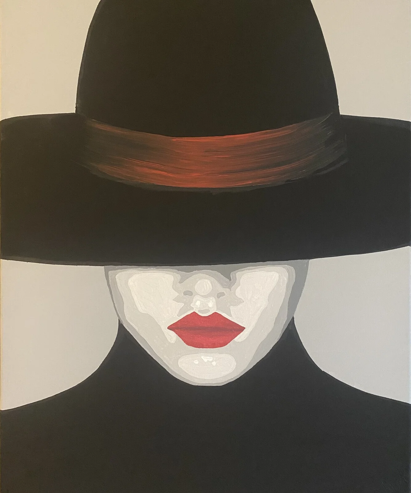 Akrylmålning Anonym av Christian Prändel