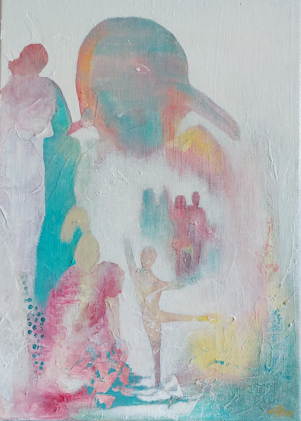 Akrylmålning DIVINE GUIDANCE av Cecilia Brandel
