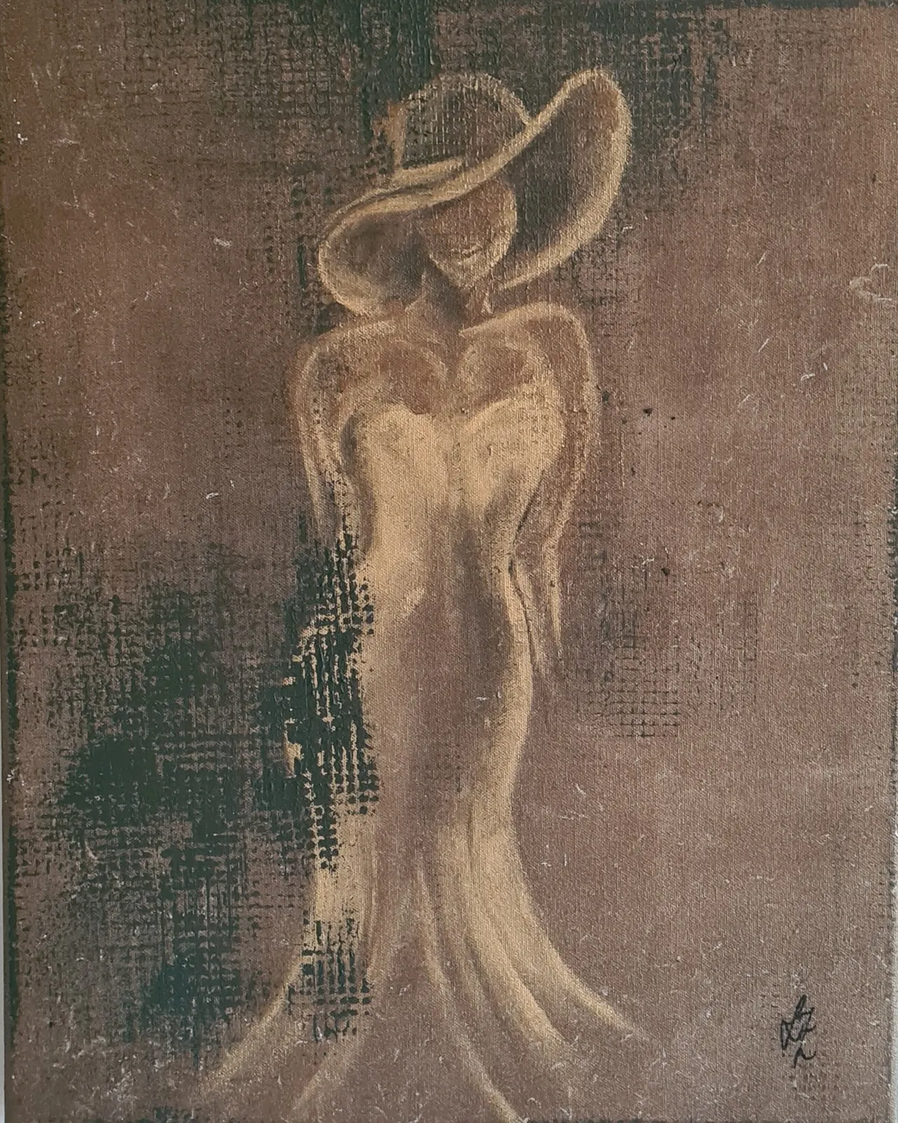 Akrylmålning Elegant av Linda Zackrisson