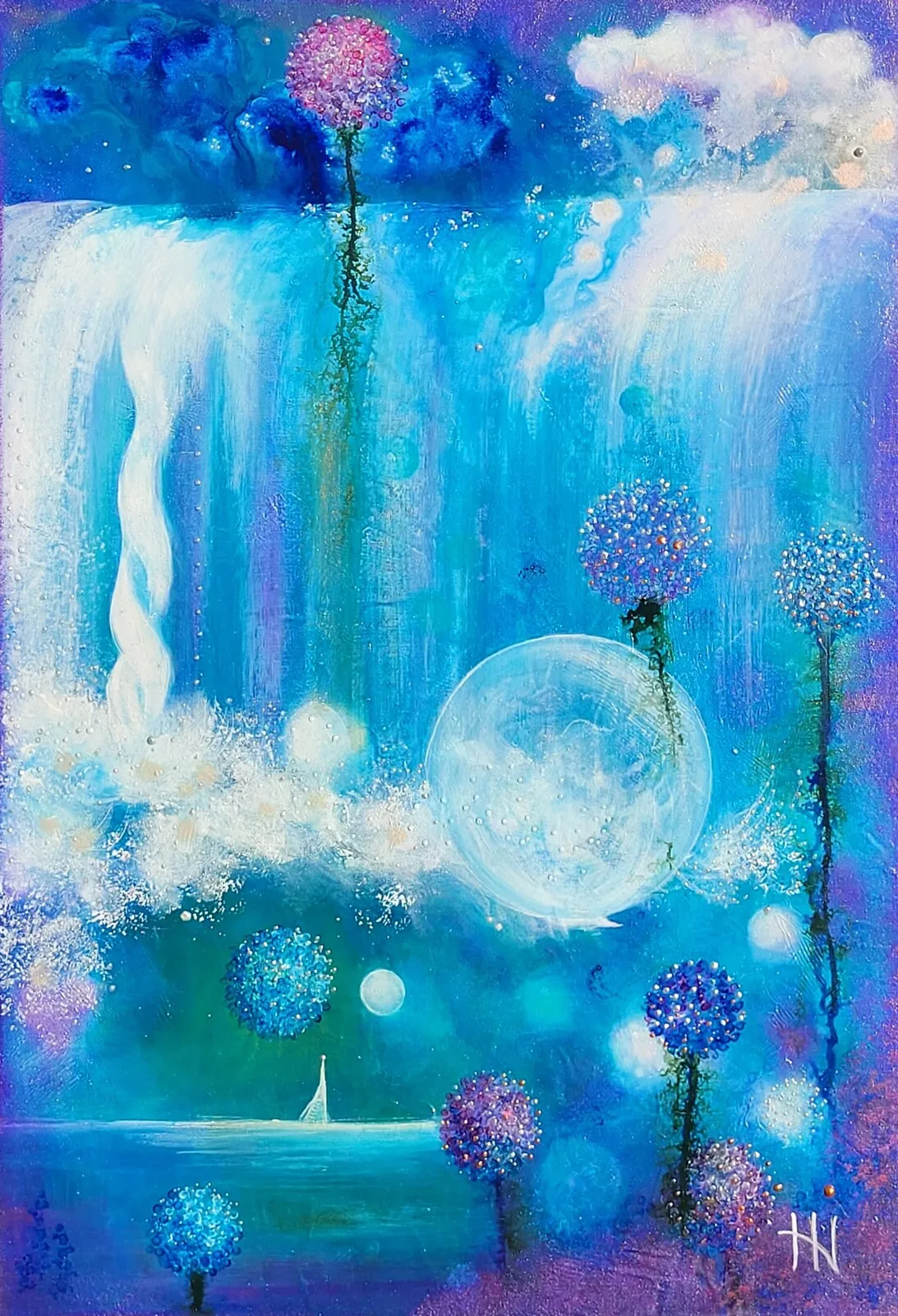 Akrylmålning Vega av Hanna Nilsson