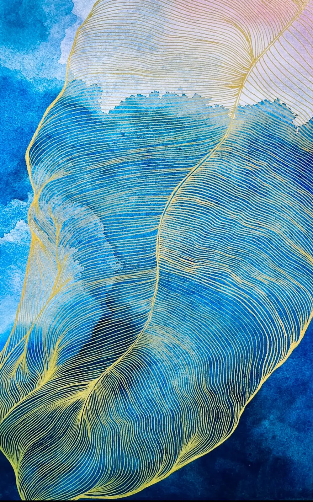 Akvarell — II HANDS II HEAVEN — av Anna Winberg