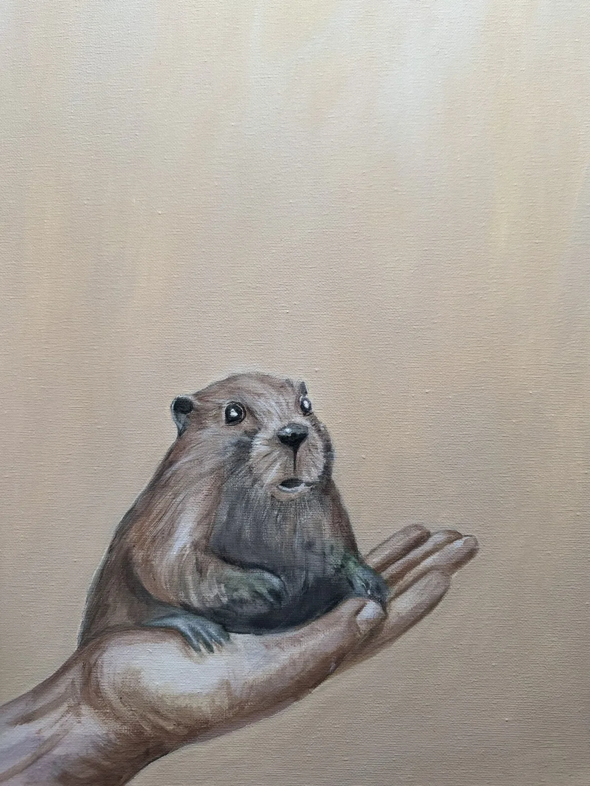 Akrylmålning BÄVERNÄVE av Josefine ’JSFN’ Häggkvist