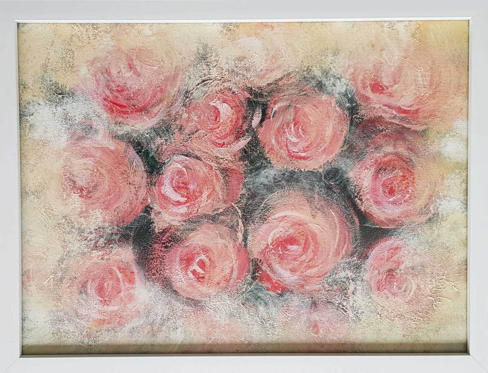 Akrylmålning Roses av Susan Blomberg