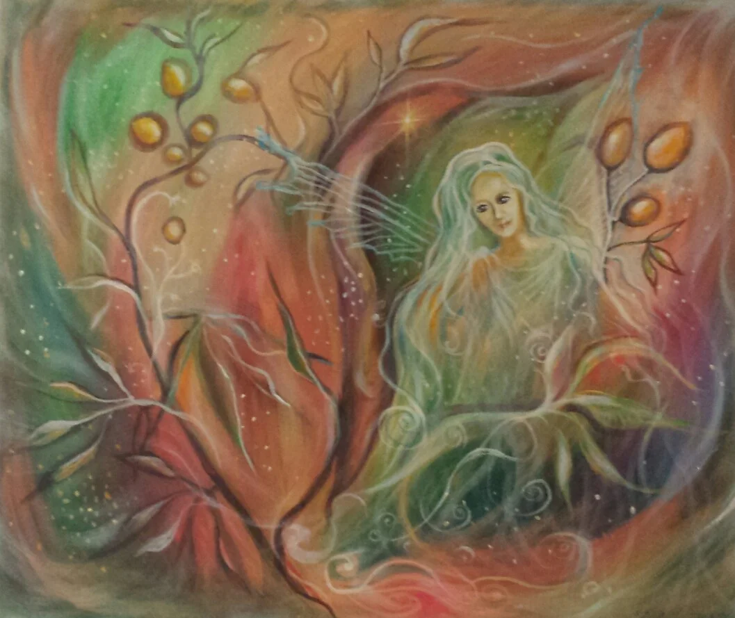 Akrylmålning Älvan av Juliana Boneva