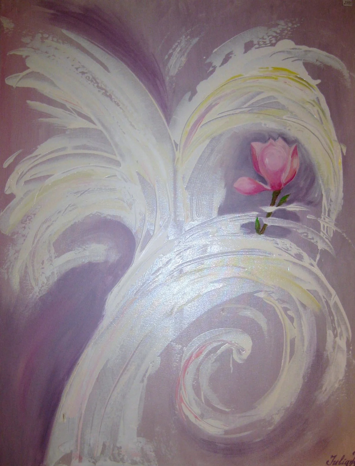 Akrylmålning Magnolia 3 av Juliana Boneva