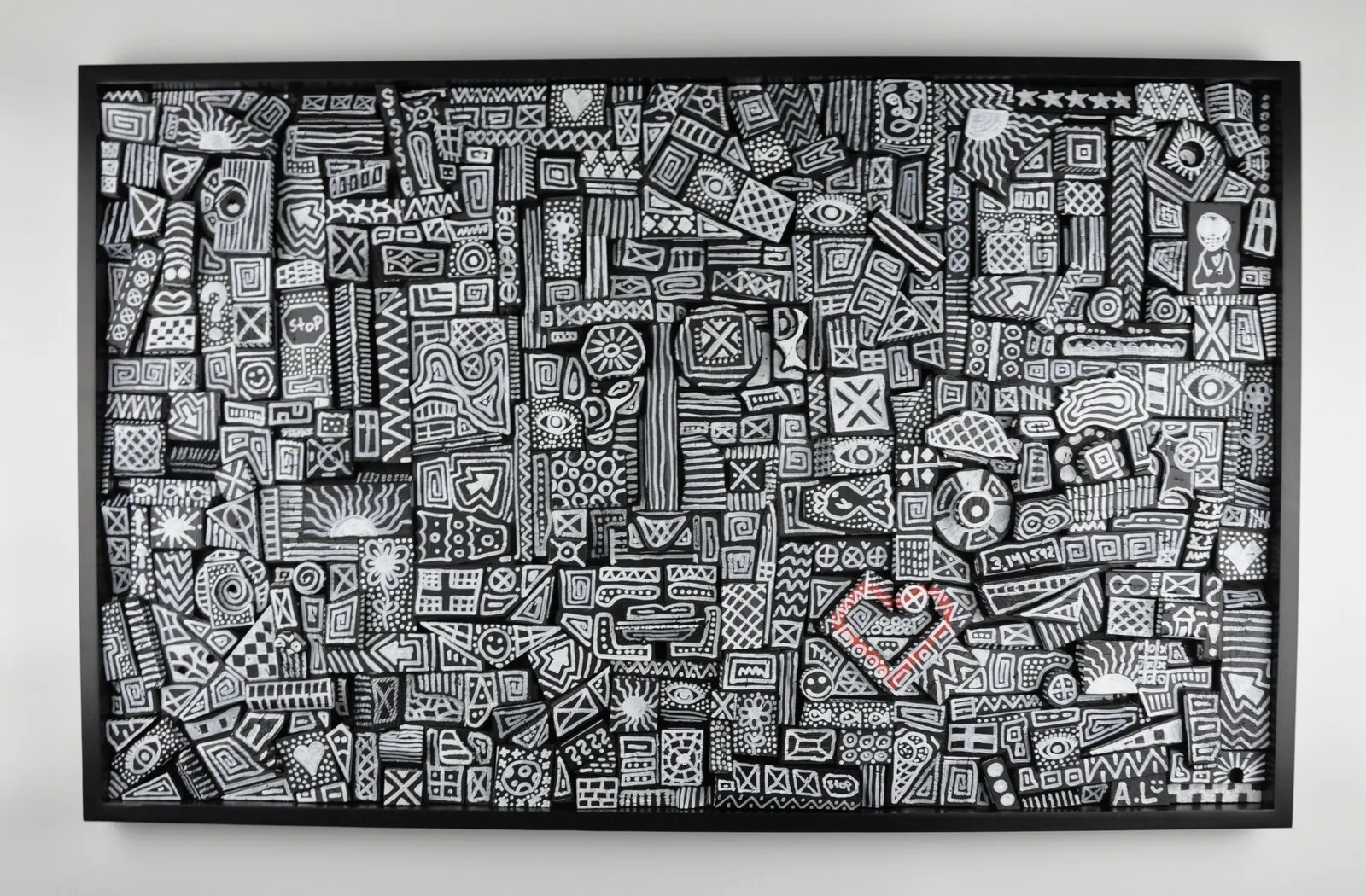 Svart vit tavla av Alf(k)ons(t)