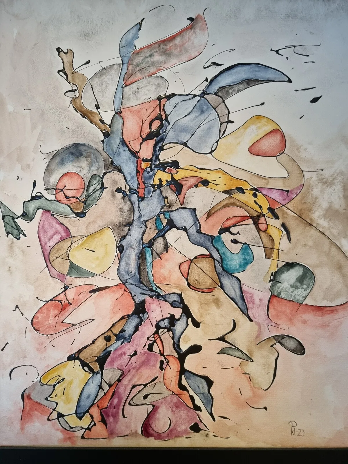 Akvarell Vertigo av Rose-Marie Dolk