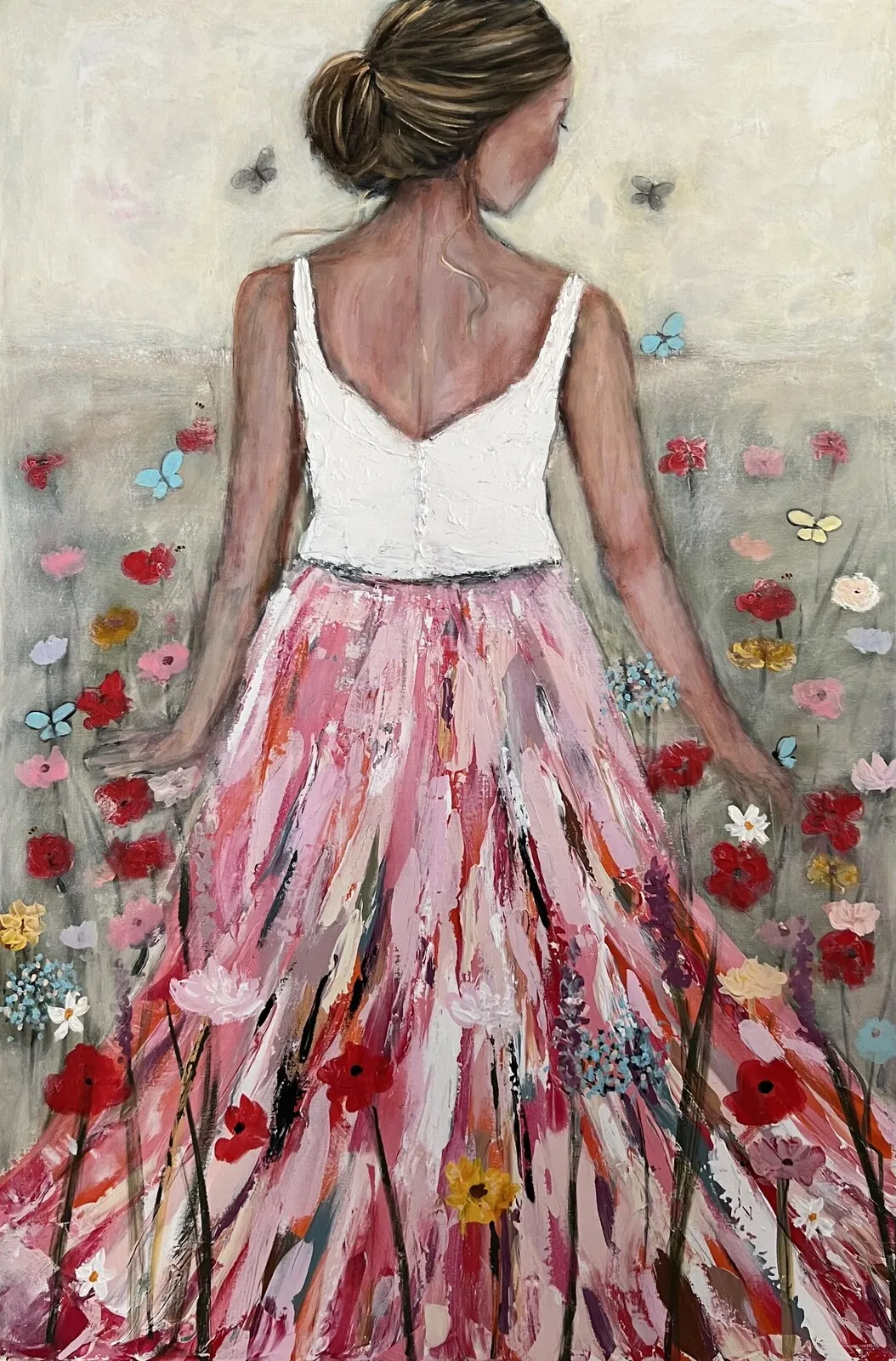 Akrylmålning Dare to Dream av Madeleine Santiago Elofsson