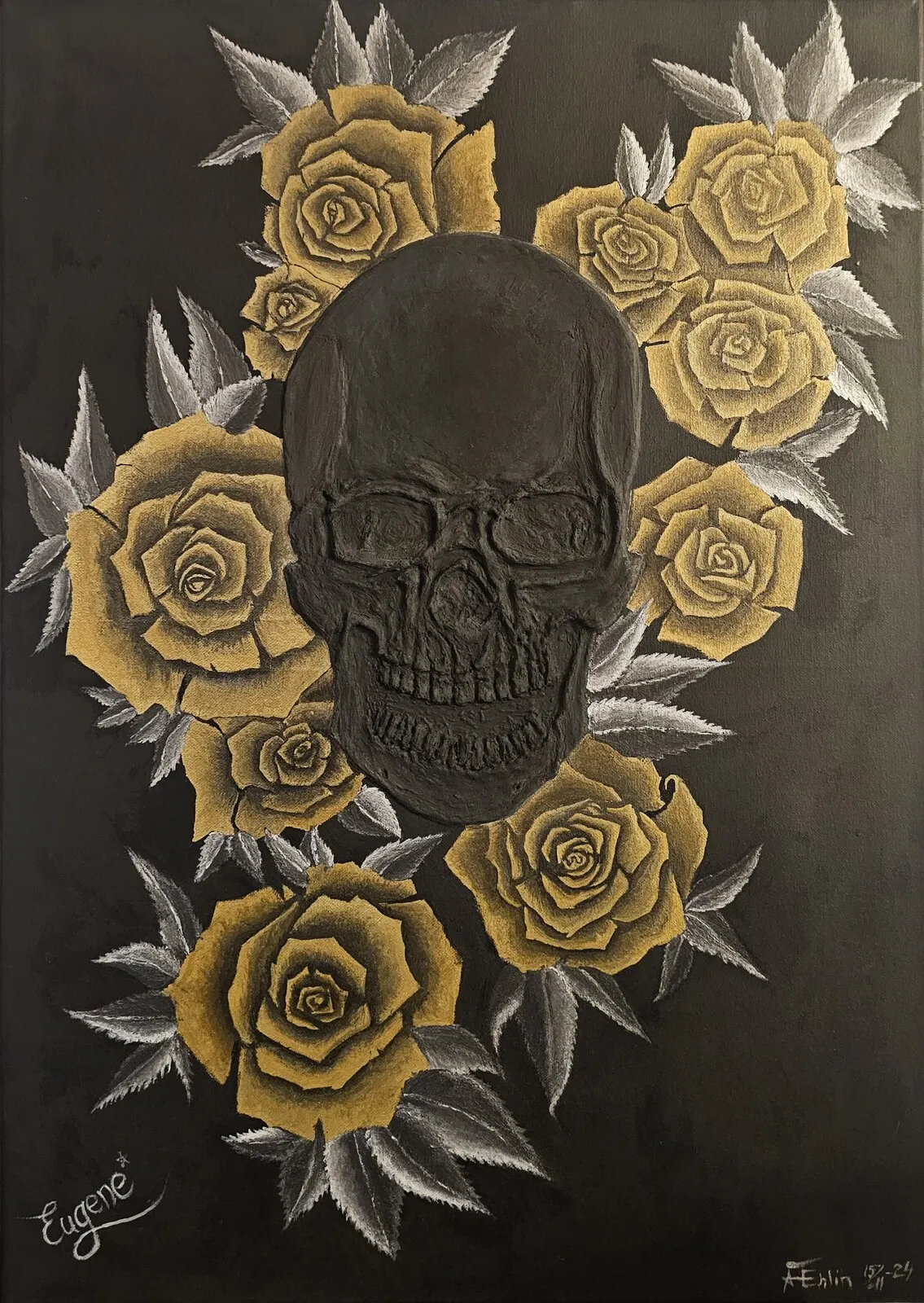 Akrylmålning Eugene av Åsa Ehlin