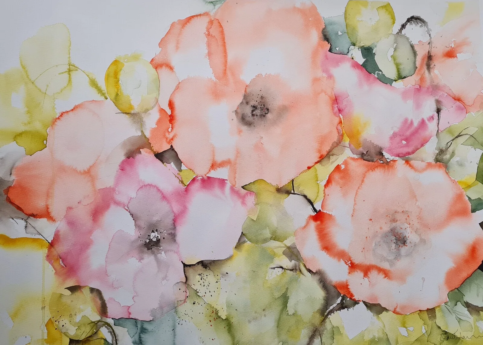 Akvarell av Marit Larsson