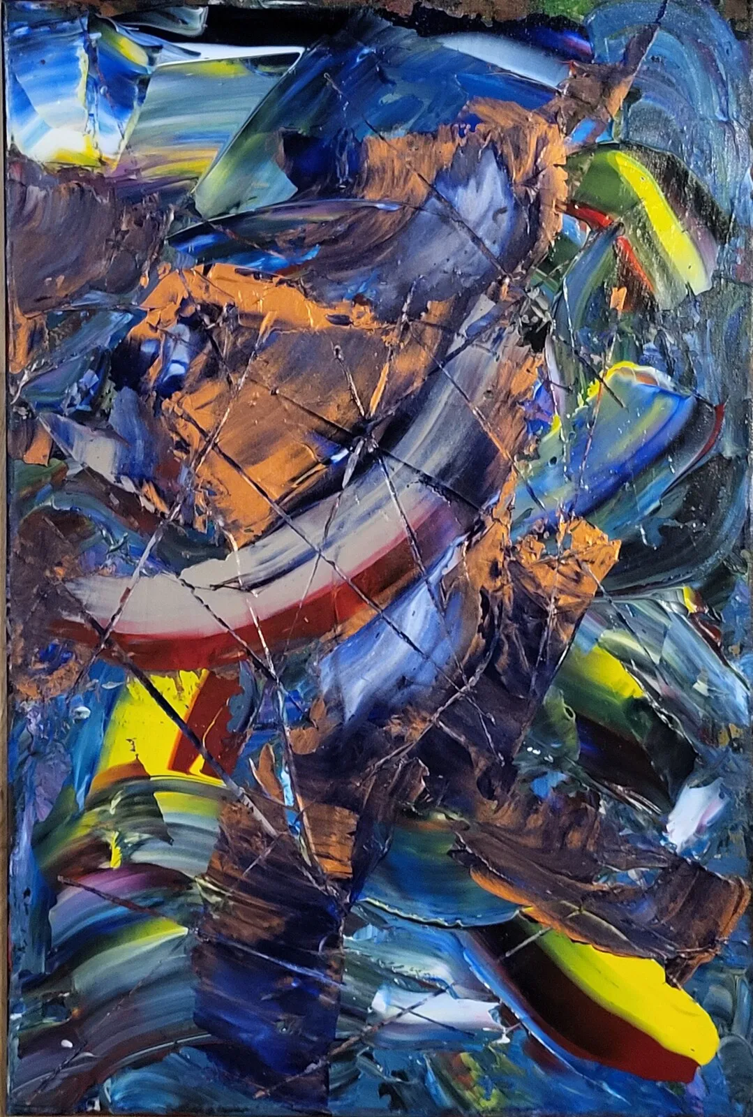 Akrylmålning Ärrad själ av Konst_igtpatapeterna Magni