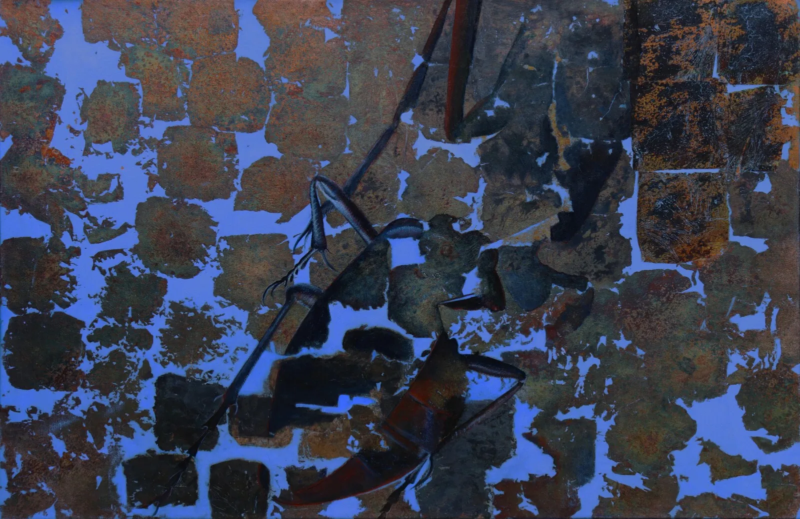 Oljemålning RESIDUUM - SOMETHING REMAINING av Anne Maria Udsen