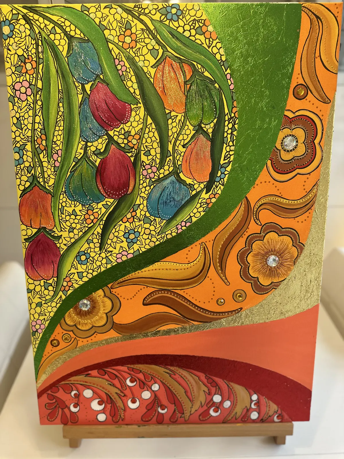Akrylmålning Variety av Monika Anna Kienitz