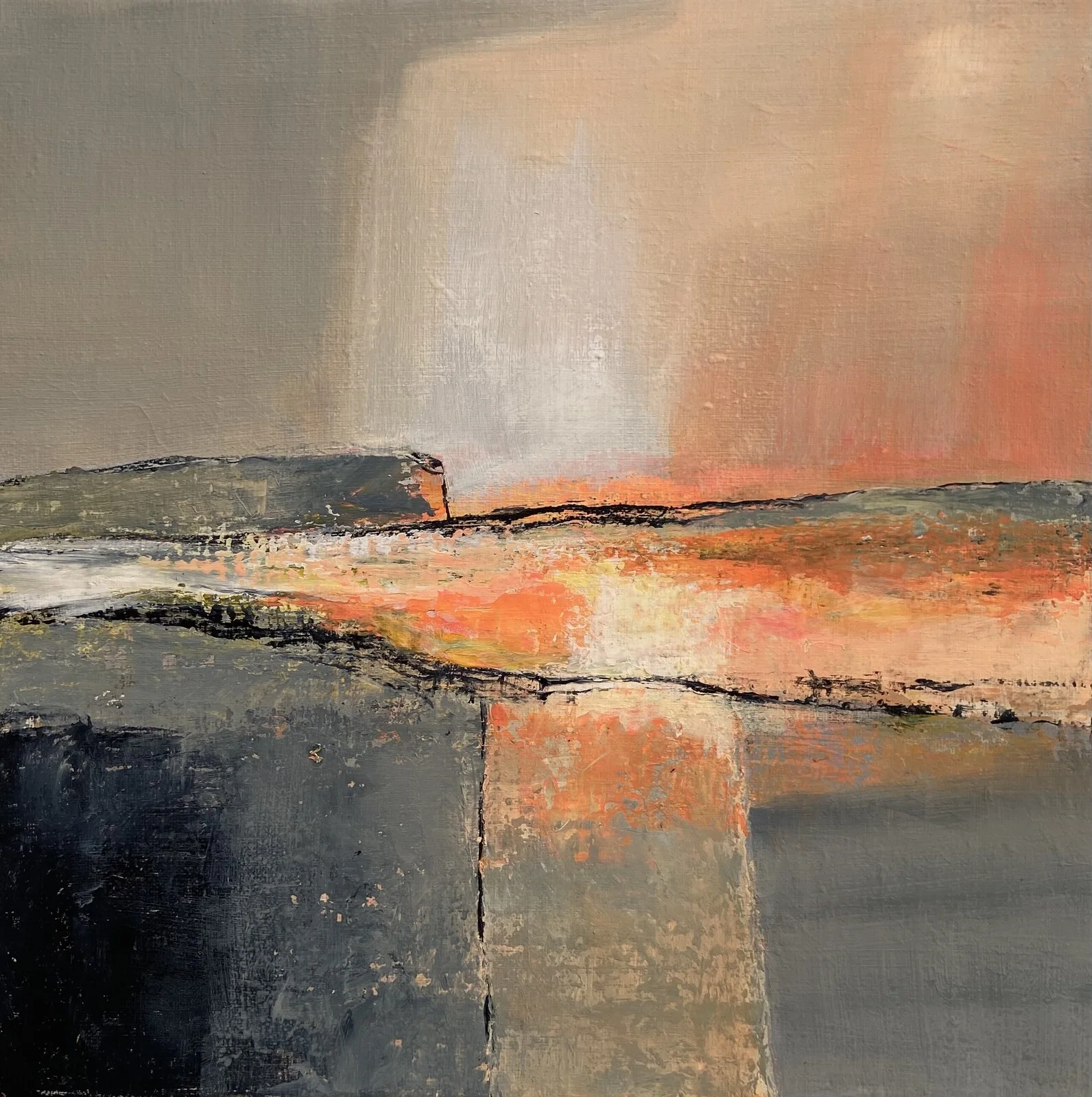 Akrylmålning Inre frihet III av Marie Sandell