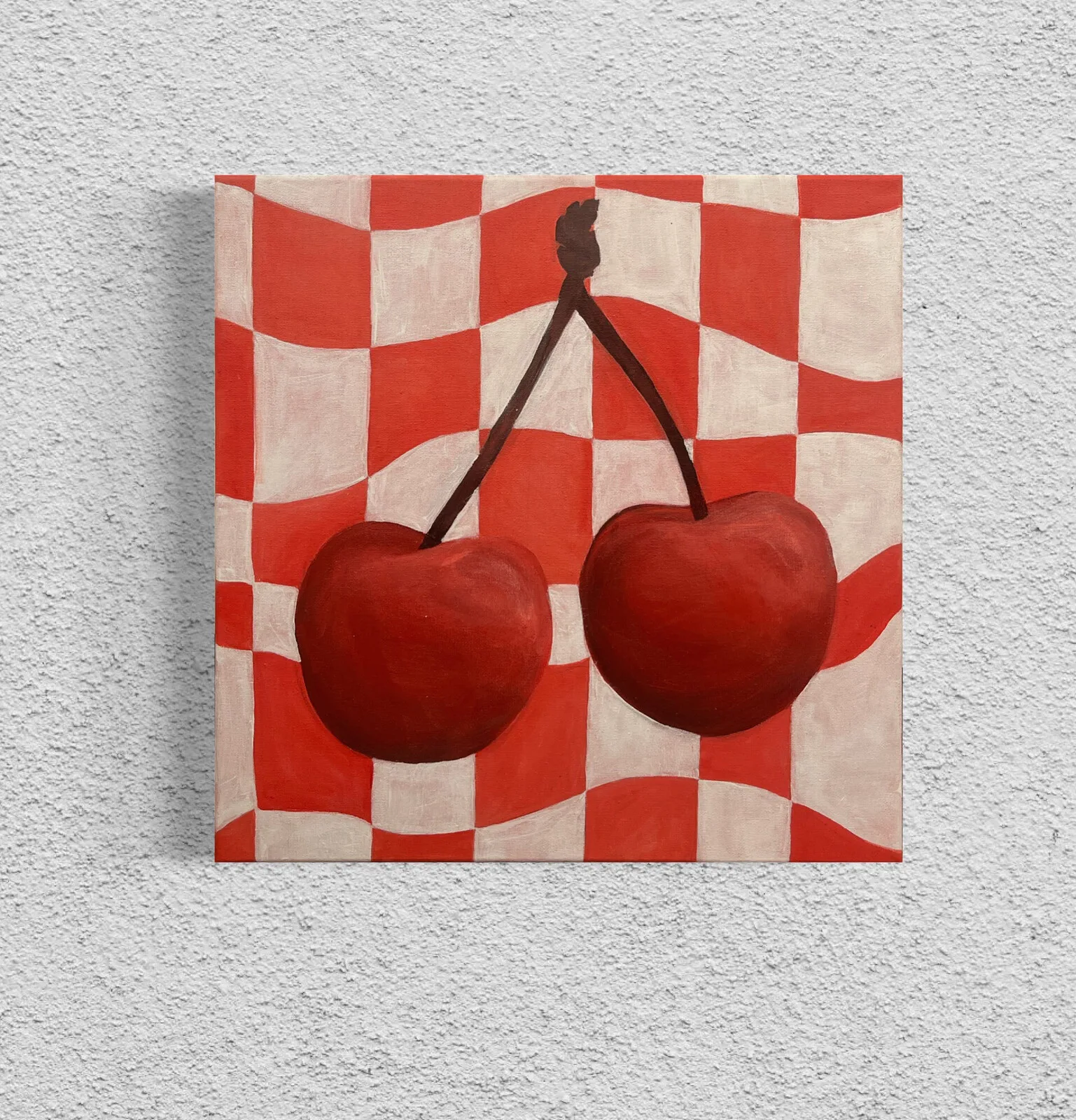 Akrylmålning Cherry revolution av Tilda Soläng
