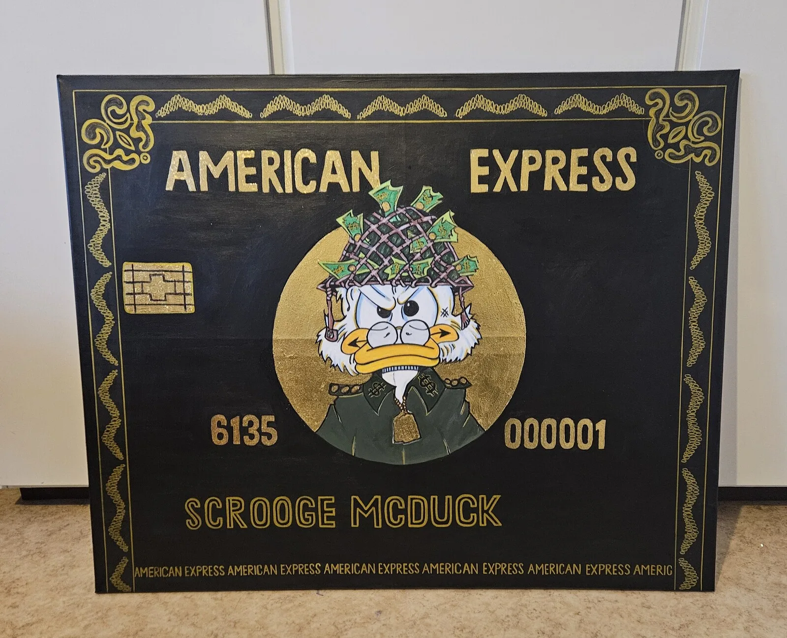 Akrylmålning Scrooge mcduck av Dilsaad Akyüz