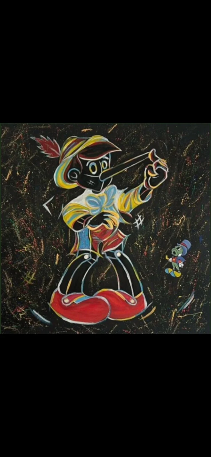 Akrylmålning Pinocchio av Dilsaad Akyüz