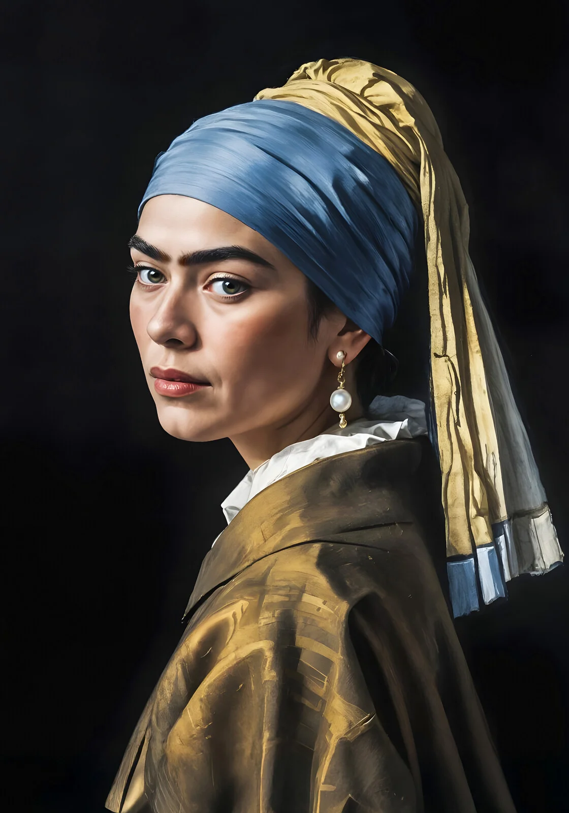 Frida Kahlo With a Pearl Earring av Jörgen Thornberg