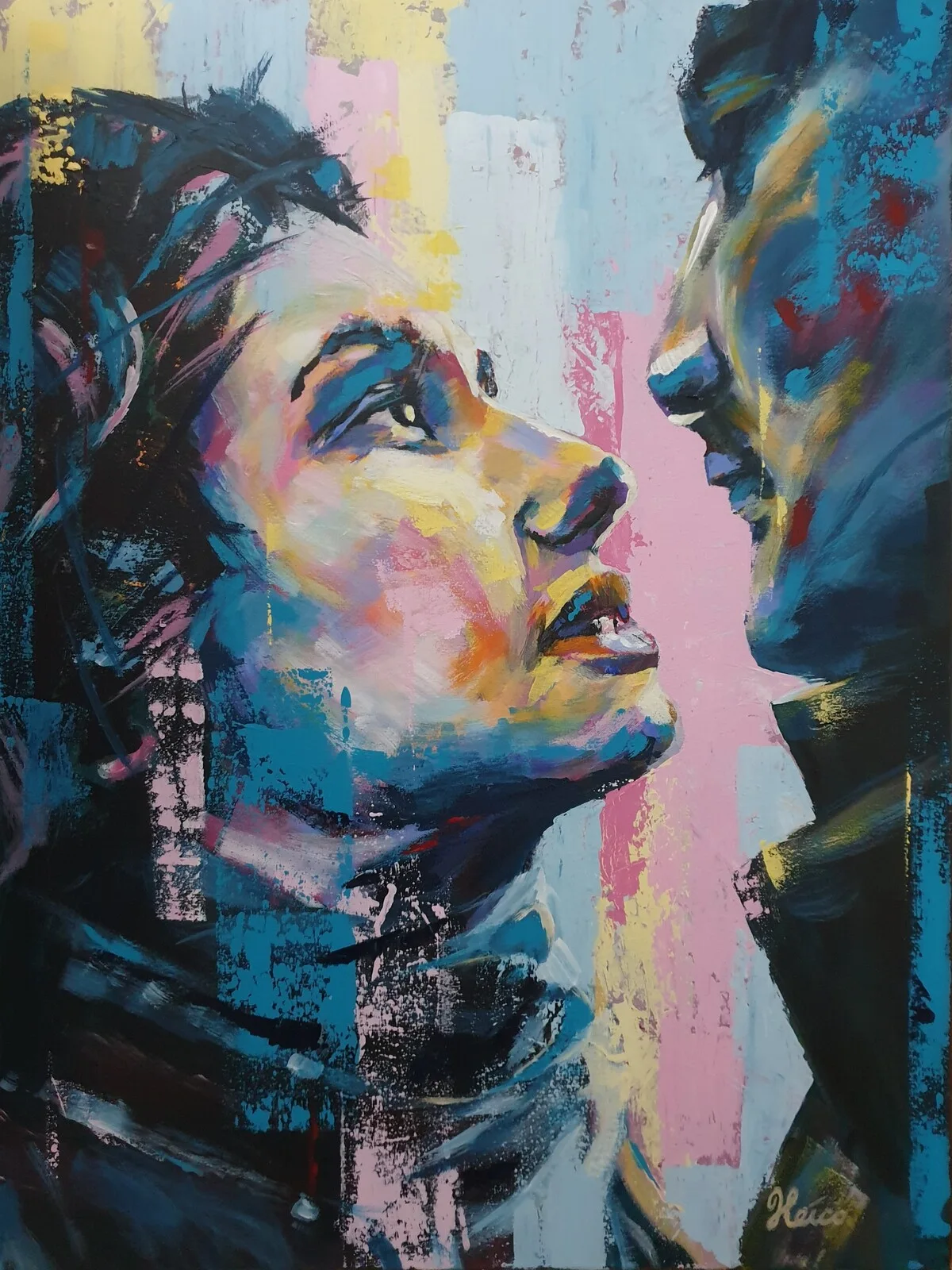 Akrylmålning Hidden Desire av Heico Basten