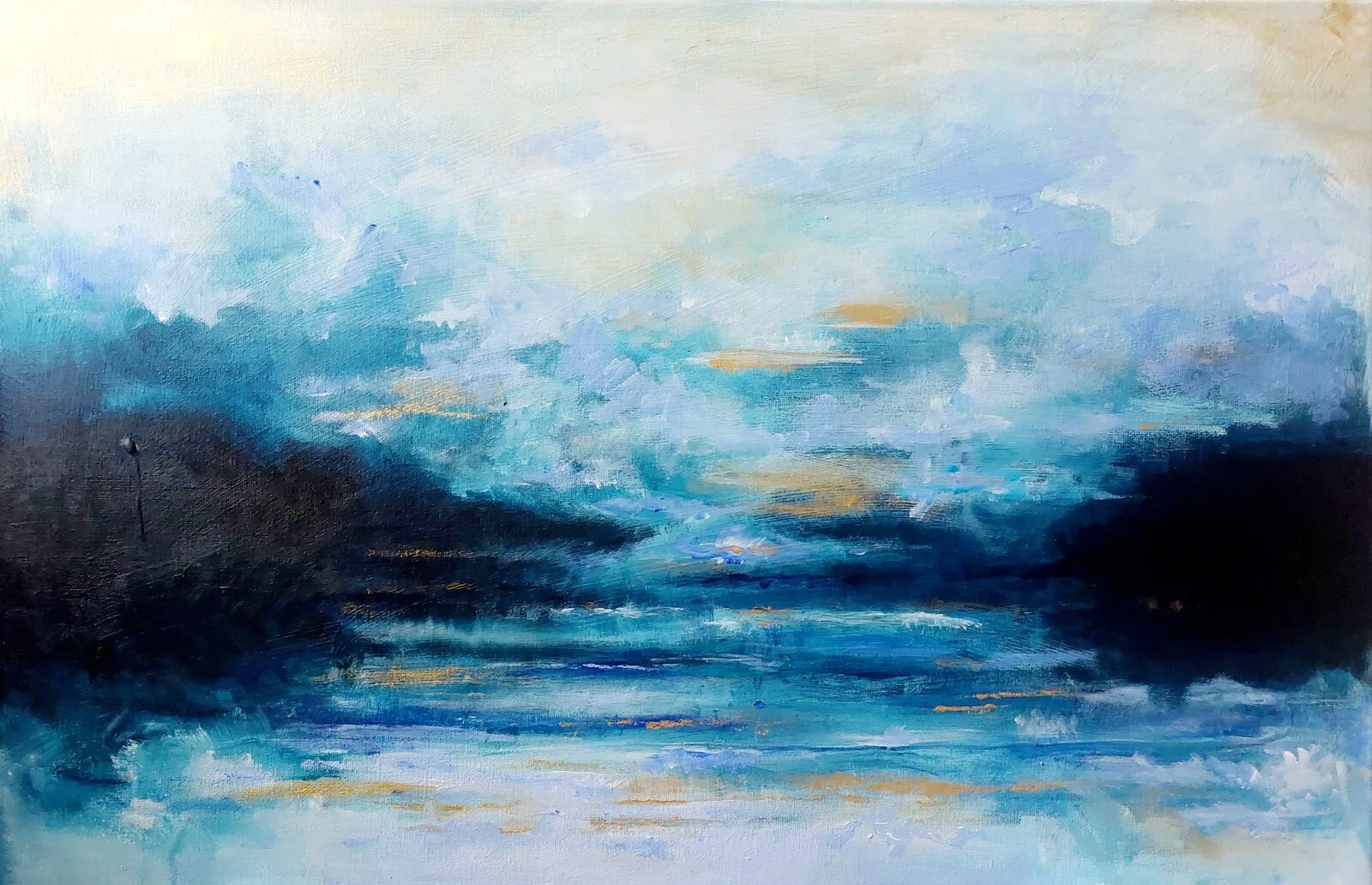 Akrylmålning Stillness av Frida Eugenia
