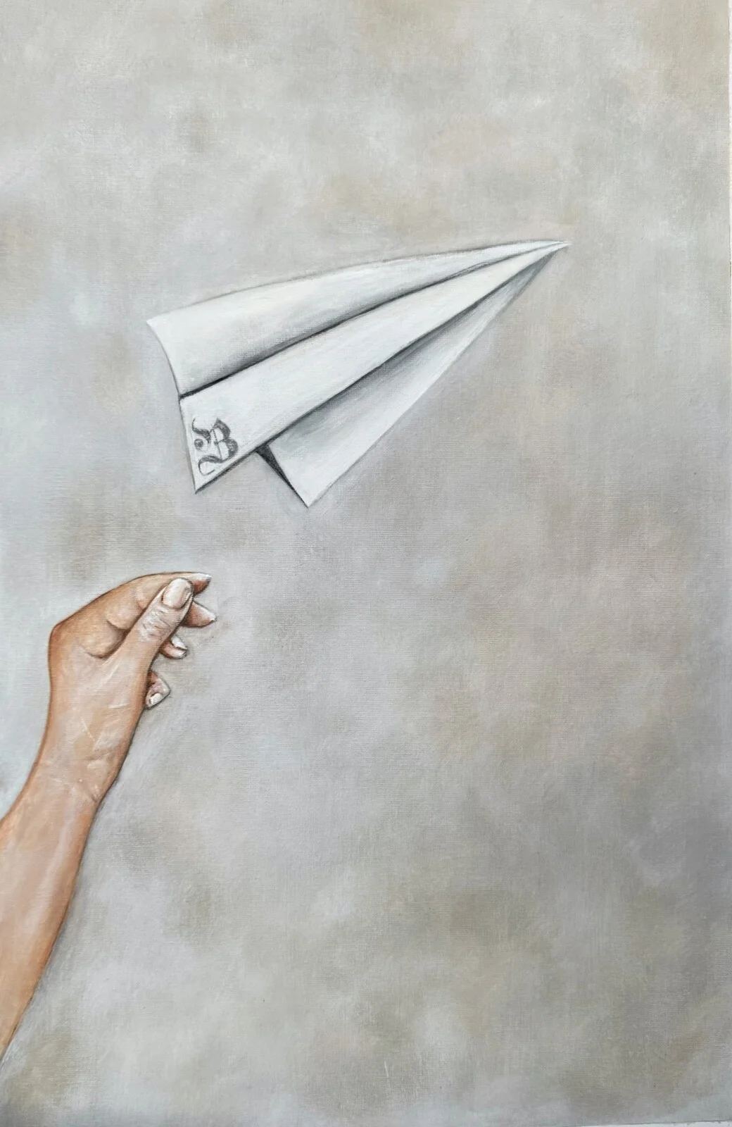 Akrylmålning PLAN B av Josefine ’JSFN’ Häggkvist