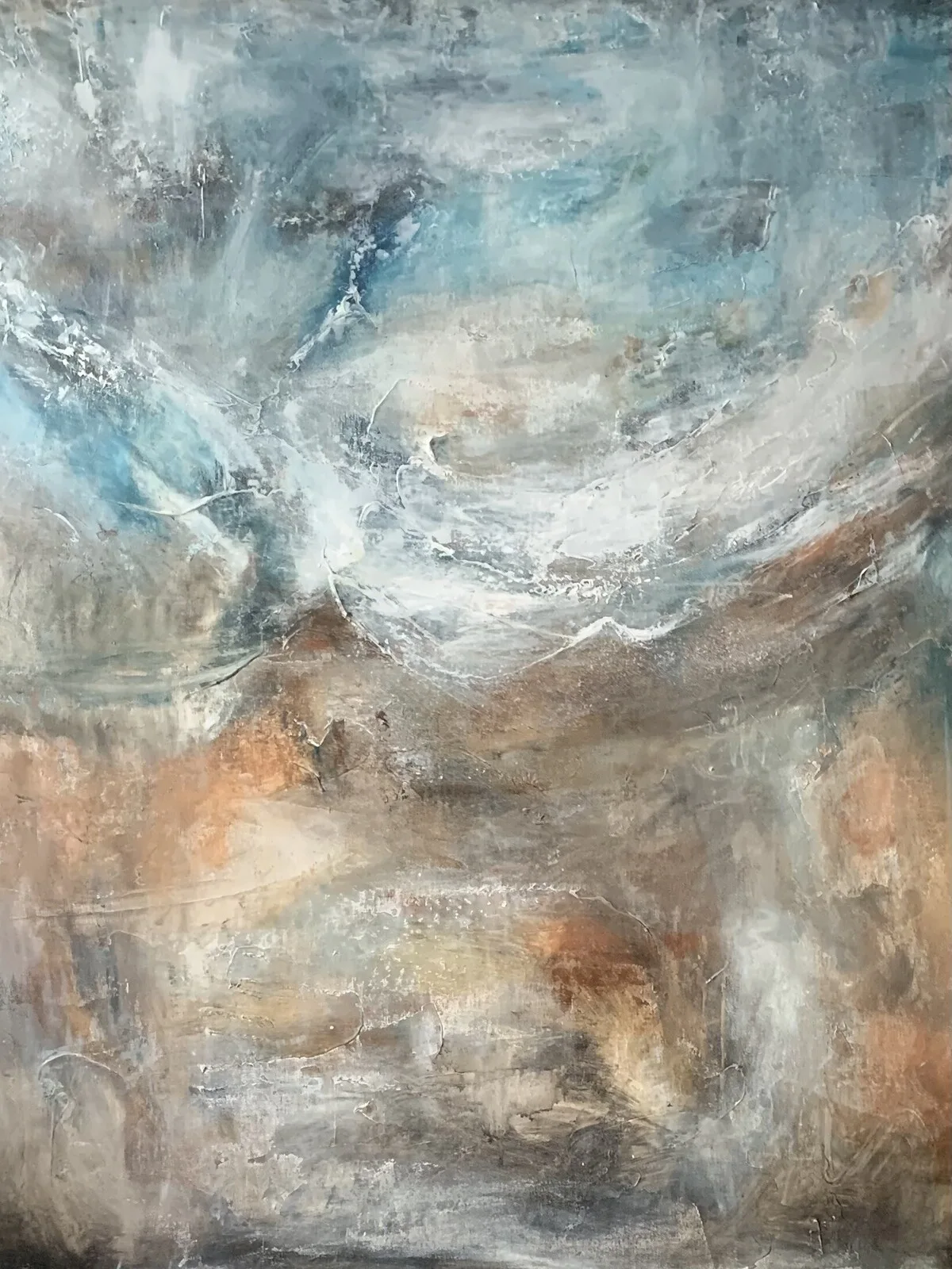 Akrylmålning Blowing in the wind av Anette Pettersson