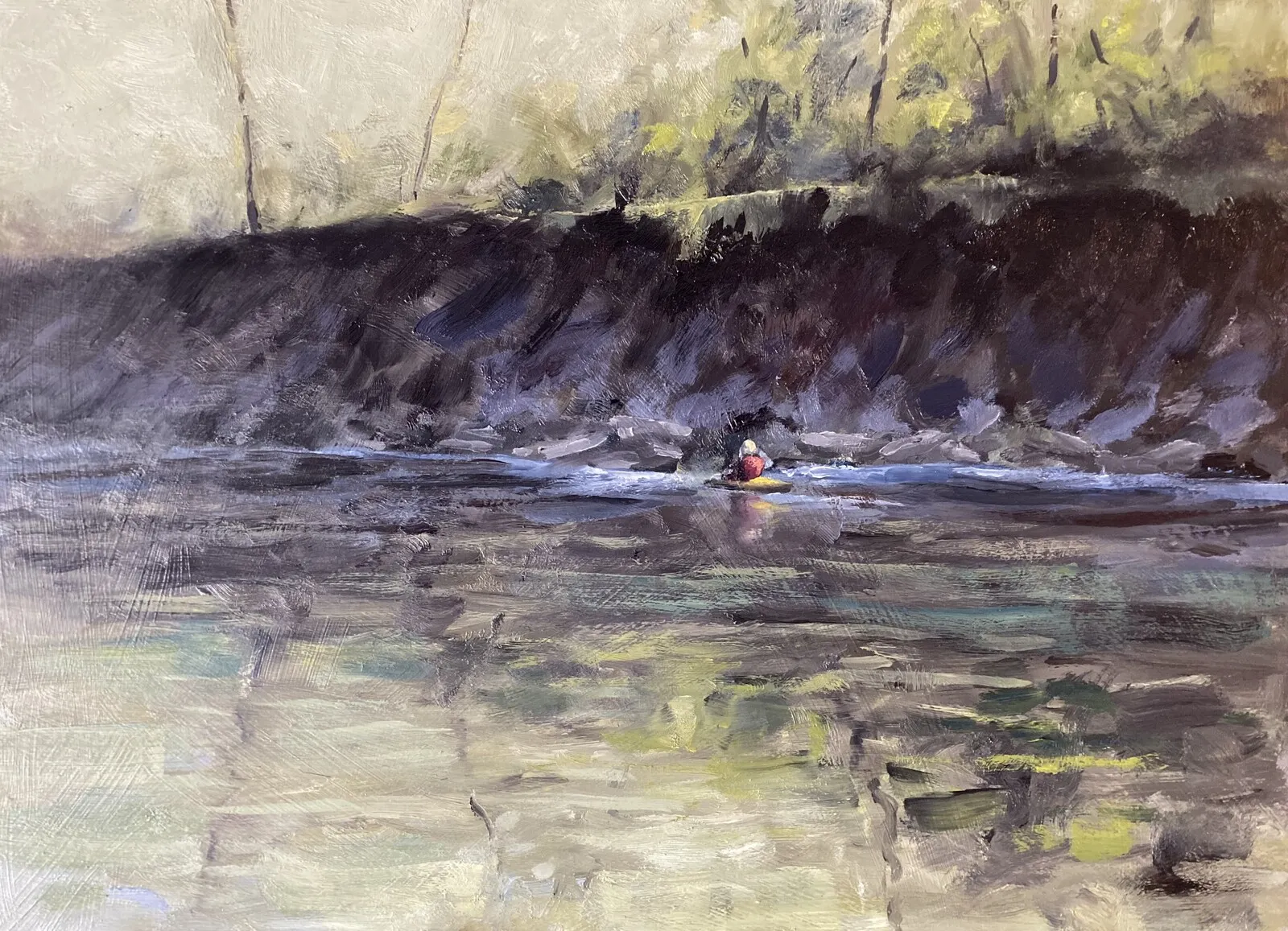 Oljemålning Kayaker av Joe Jersak