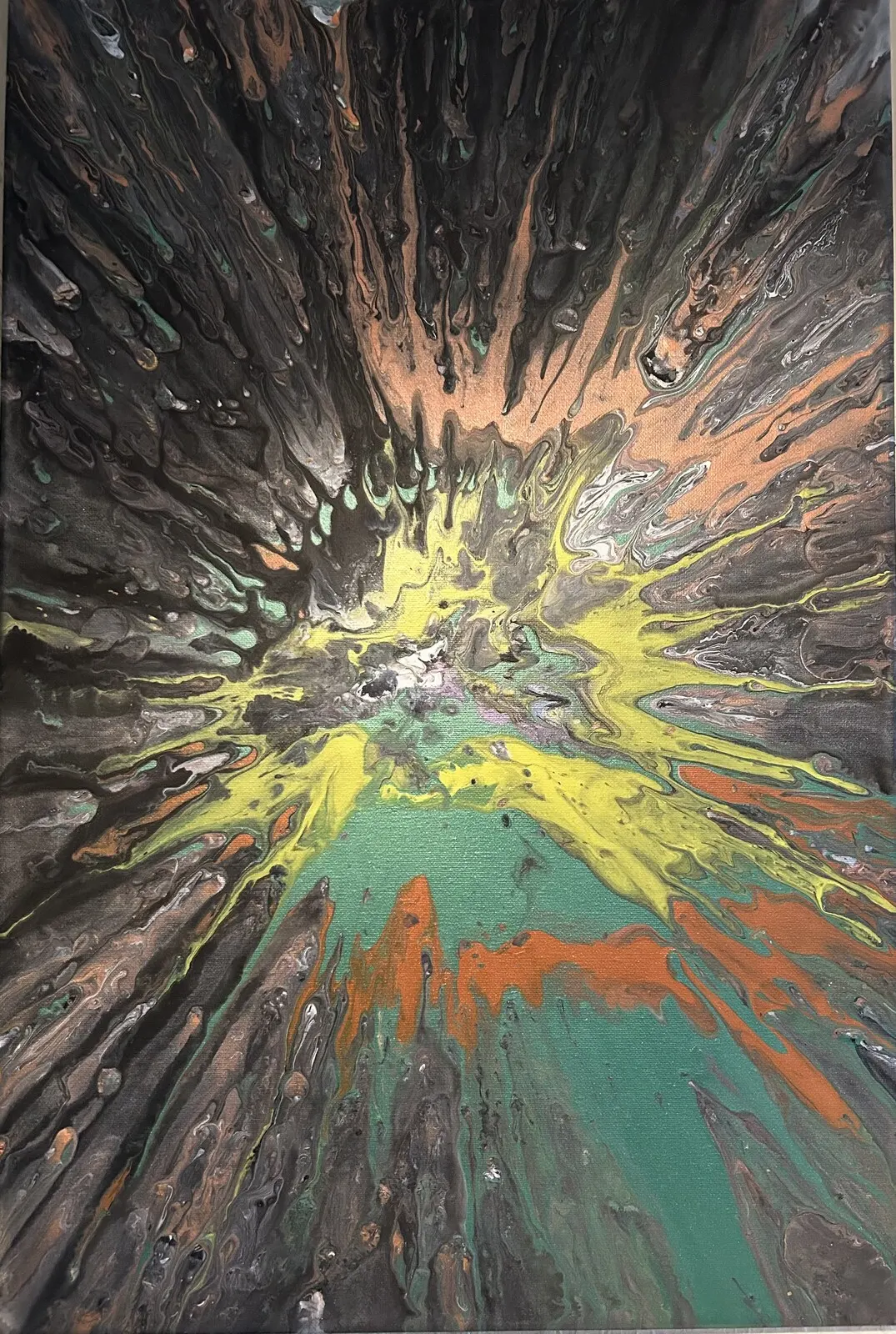 Akrylmålning Splash av Renate Irén