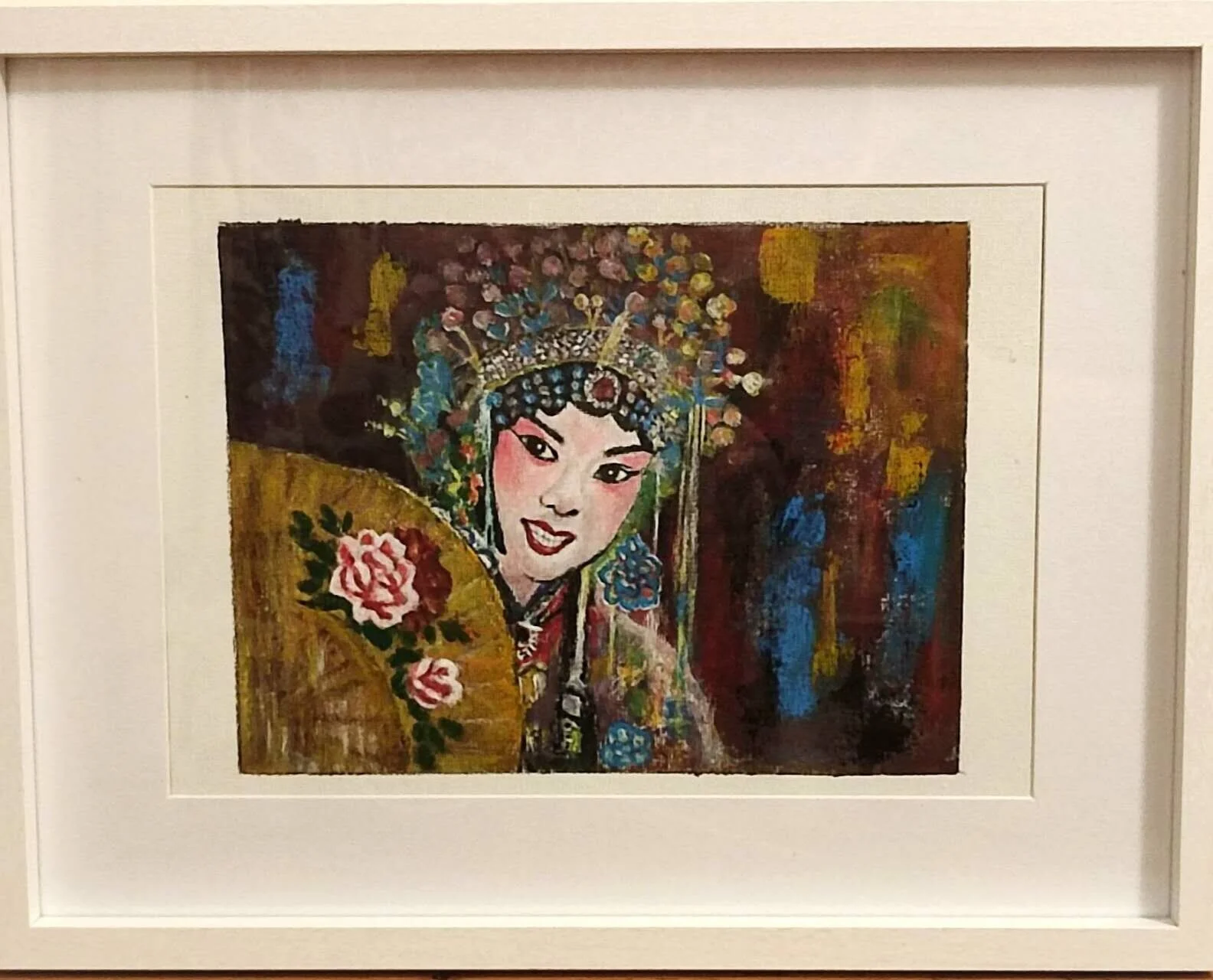 Akrylmålning Målning Kinesisk Opera av LEIFANG ZHANG