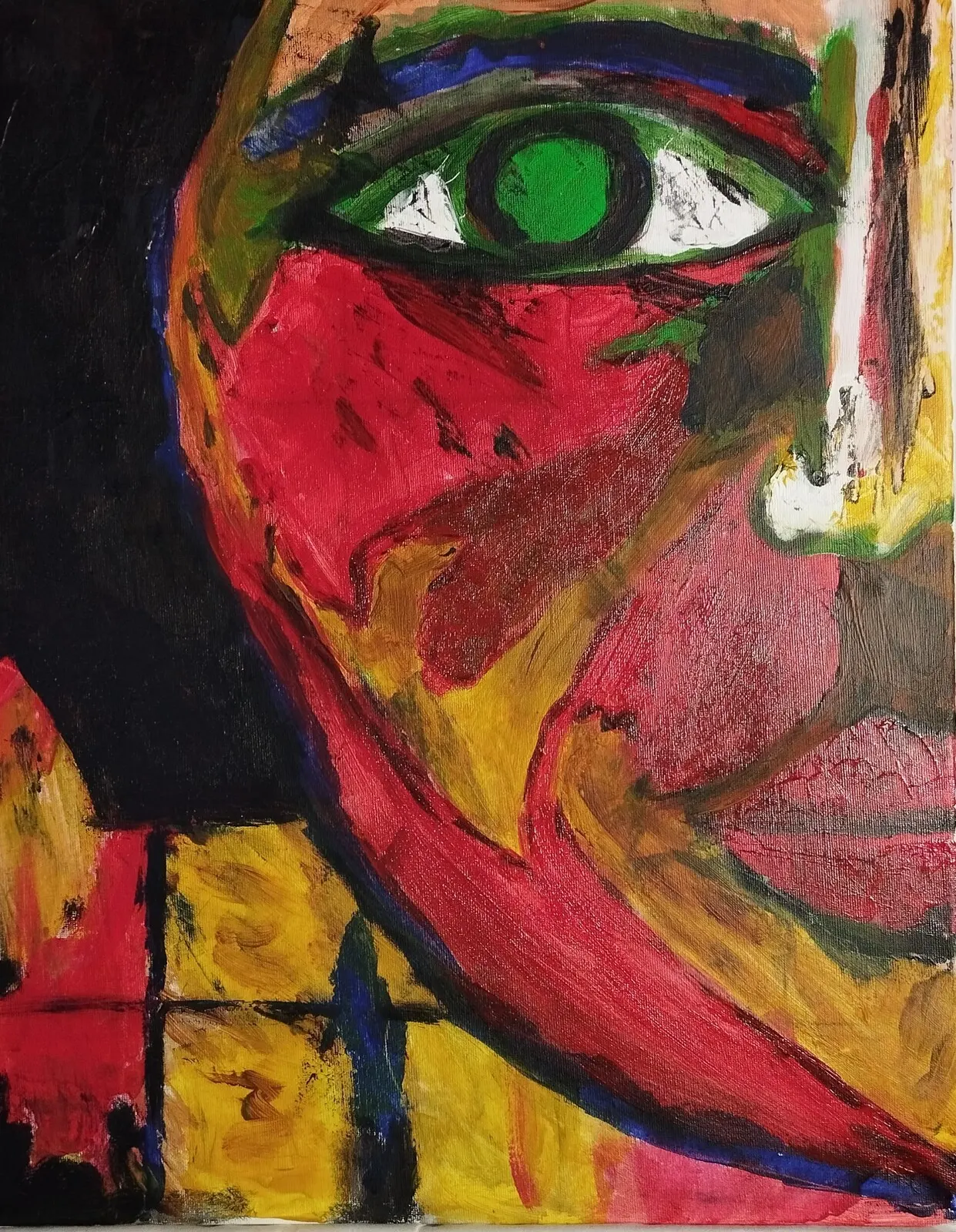 Akrylmålning Woman av Bengt Johansson