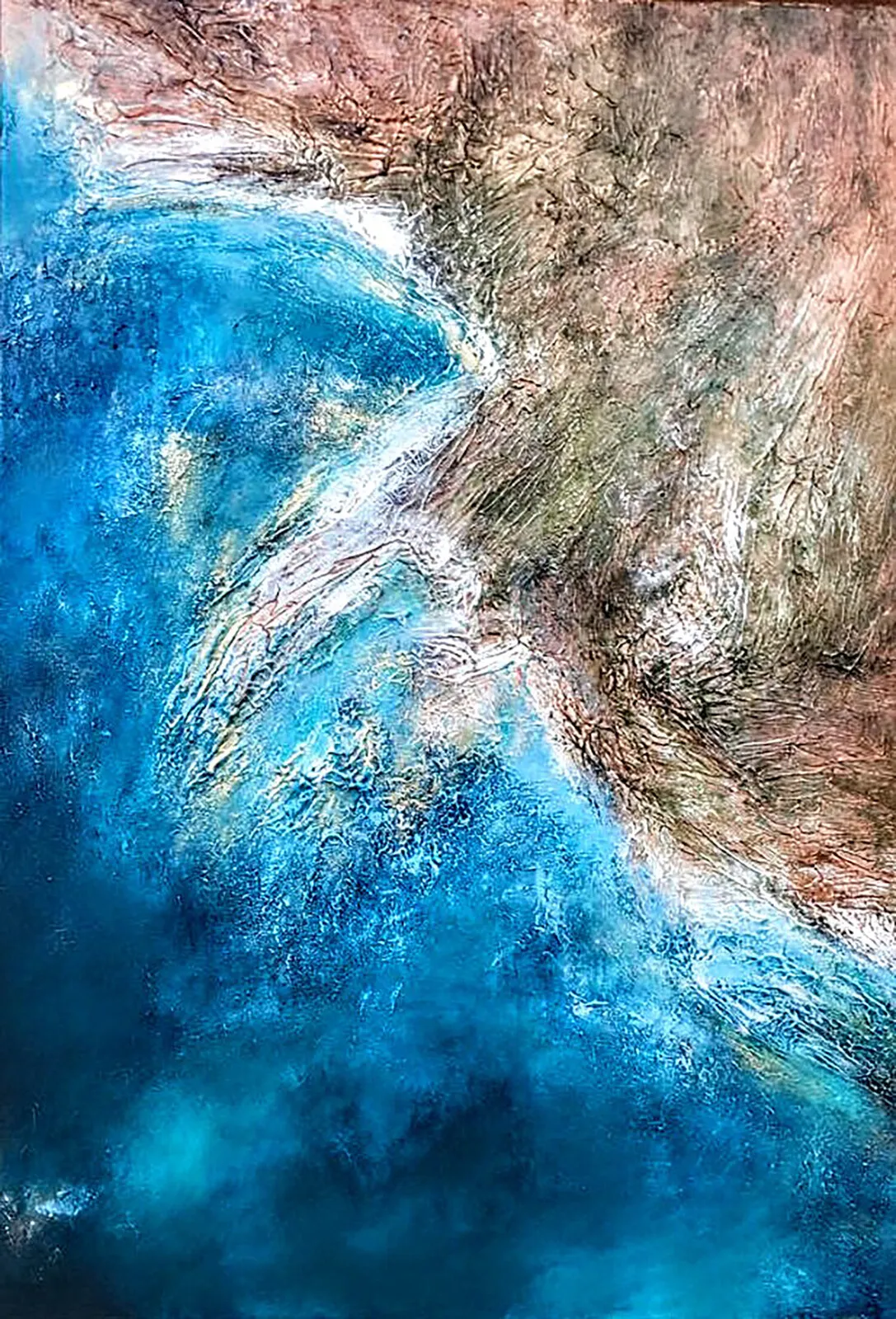 Akrylmålning GREECE HALKIDIKI av Alexandra Petropoulou