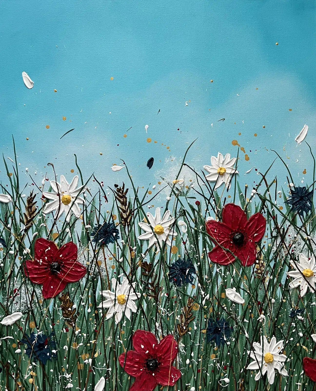 Akrylmålning Memories of summer av Veronica Fuchs