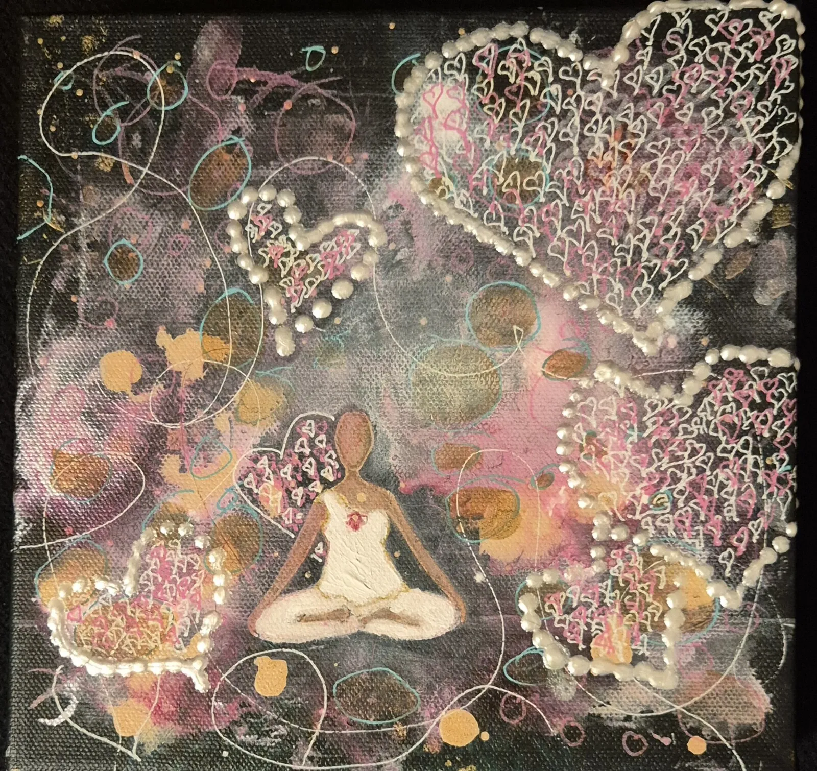 Akrylmålning När kreativiteten flödar av Liselotte Blomberg