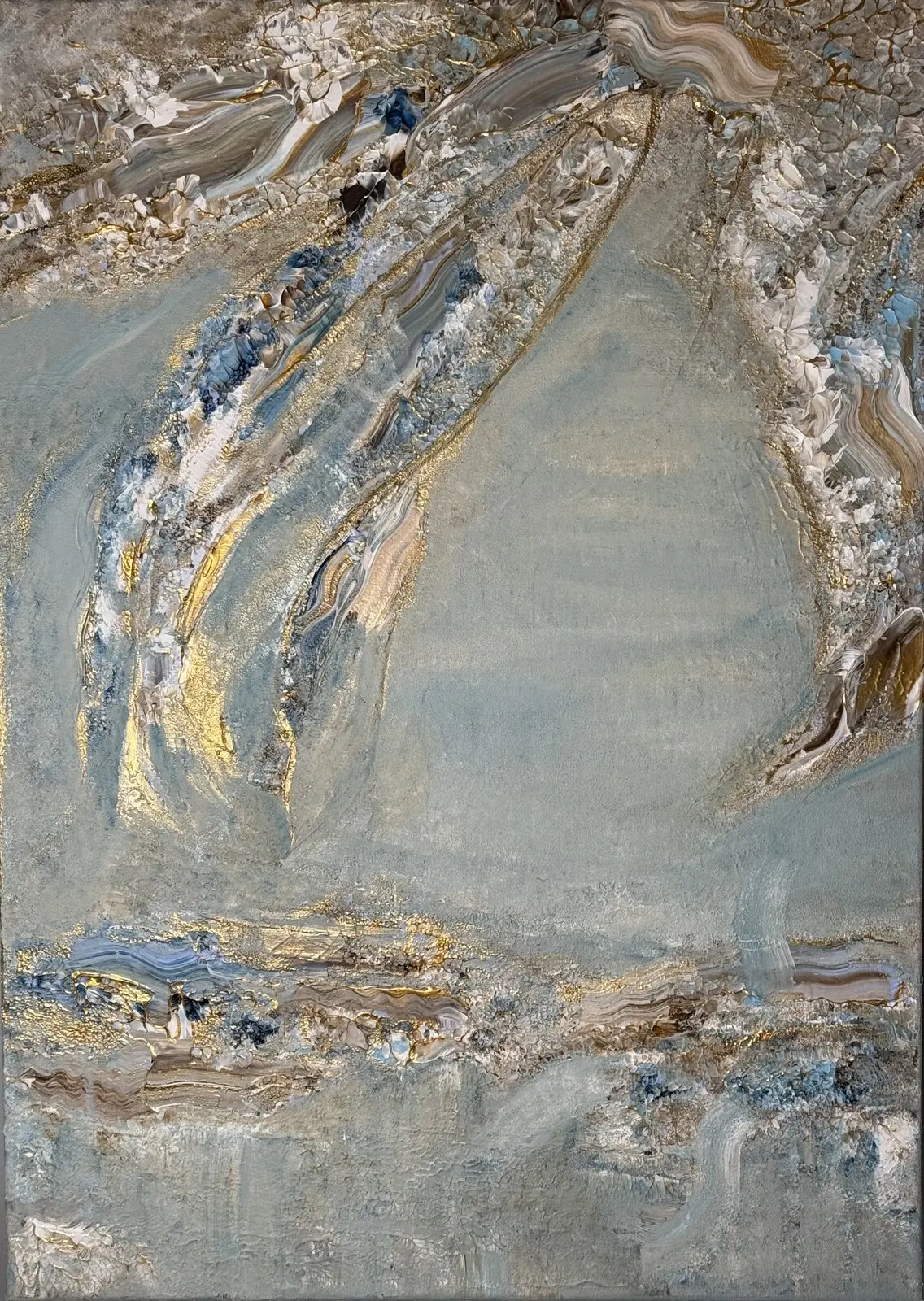 Akrylmålning Golden breeze av Idha Österbacka ArtbyIdha