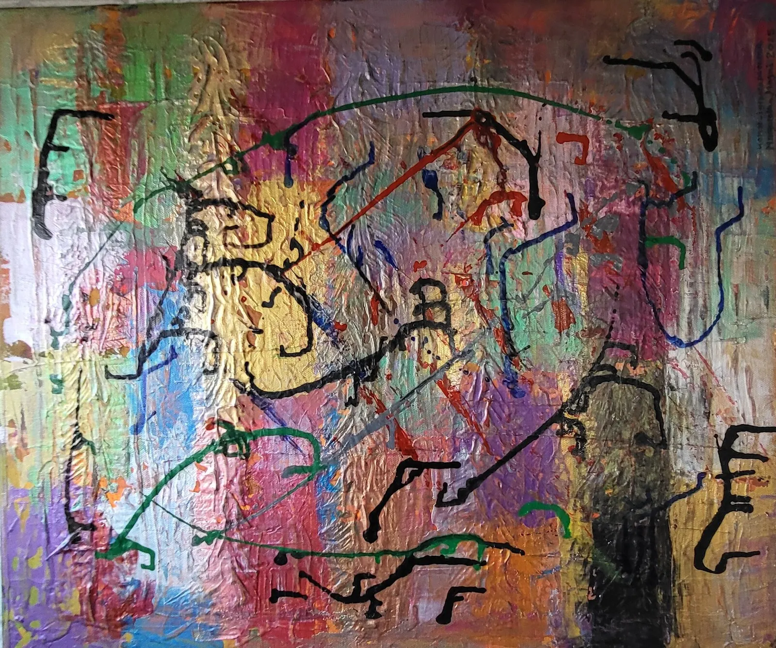 Akrylmålning Från Oden och Tor av Konst_igtpatapeterna Magni