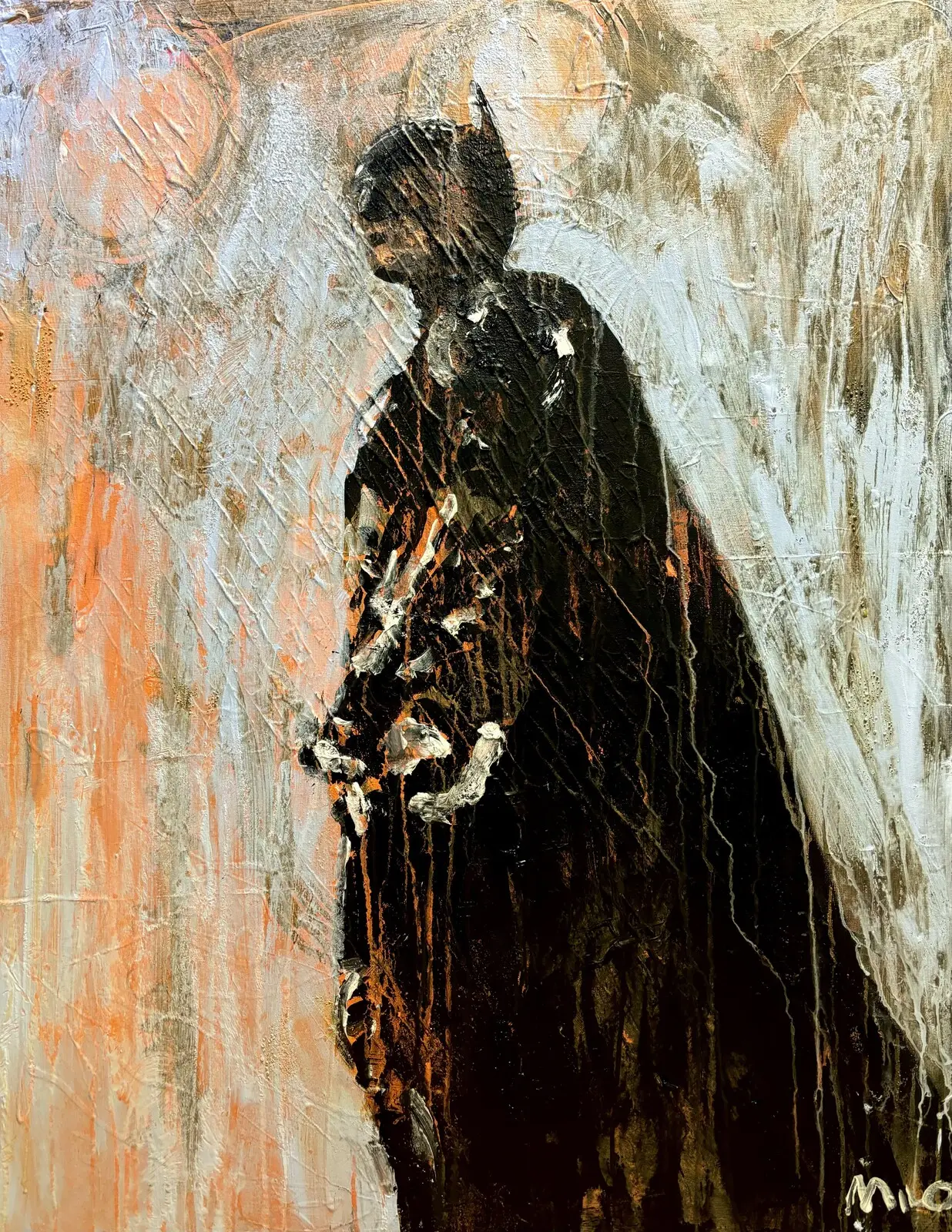 Akrylmålning THE BAT av Milo