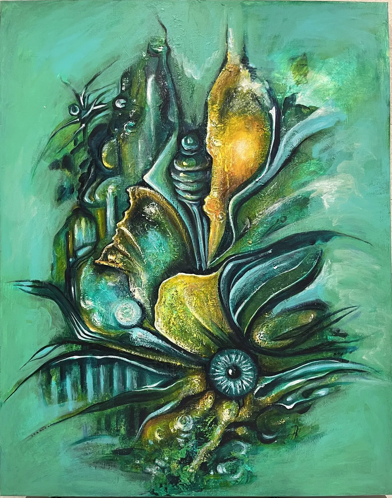 Akrylmålning Glory av Pirkko Mikkonen