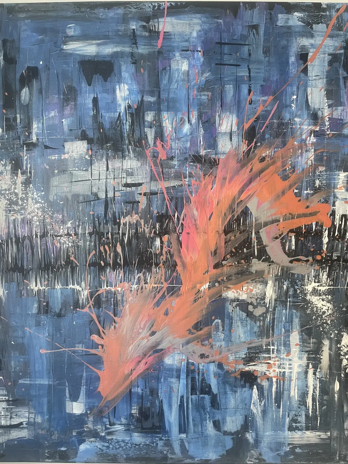 Akrylmålning av Åsa Wallén