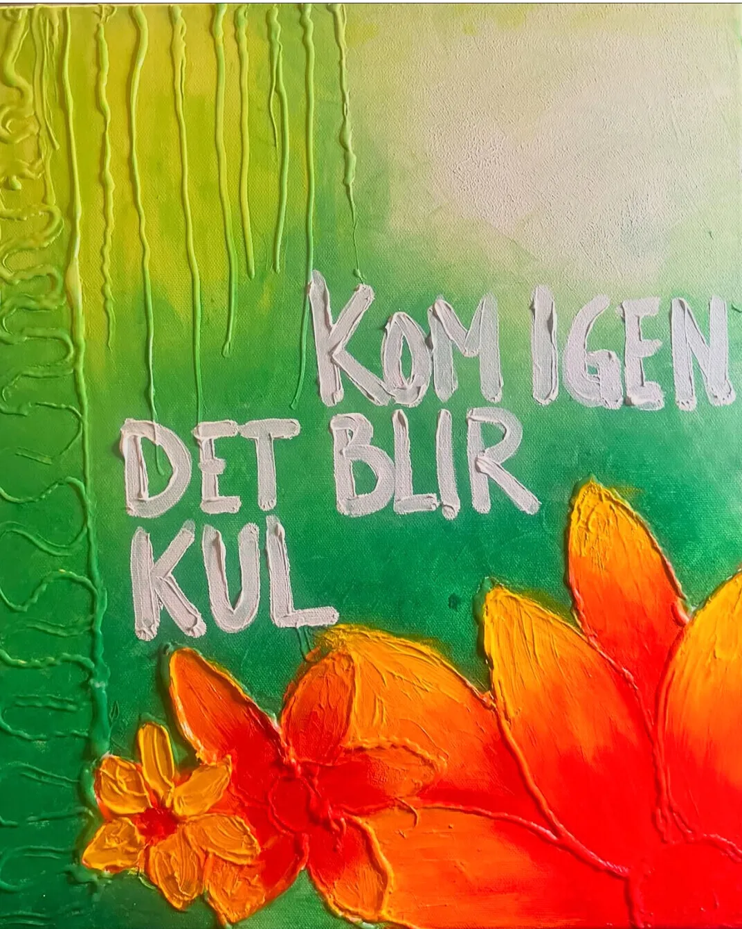 Akrylmålning Det blir kul av Caroline Ahlander