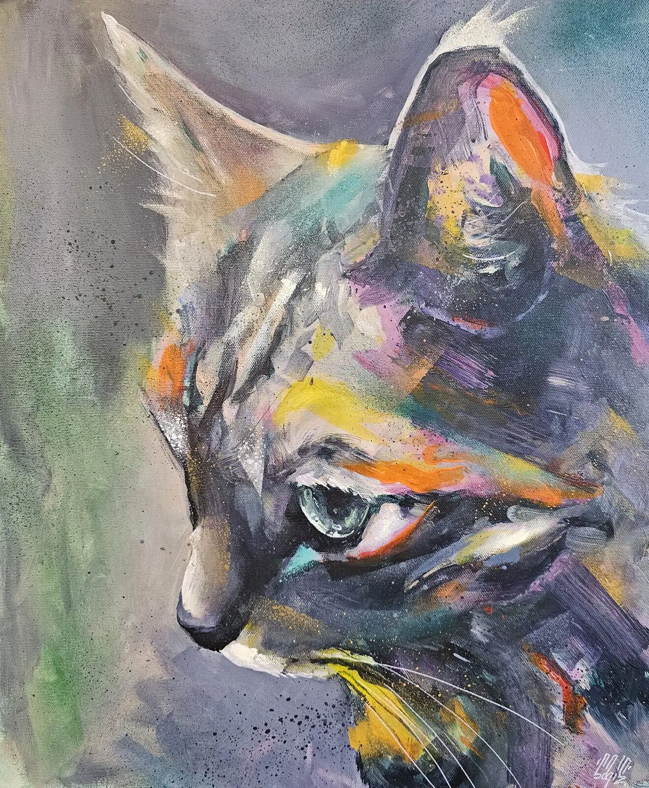 Abstract cat 5 av Christofer "Sagie" Siwertz-Svedjeby