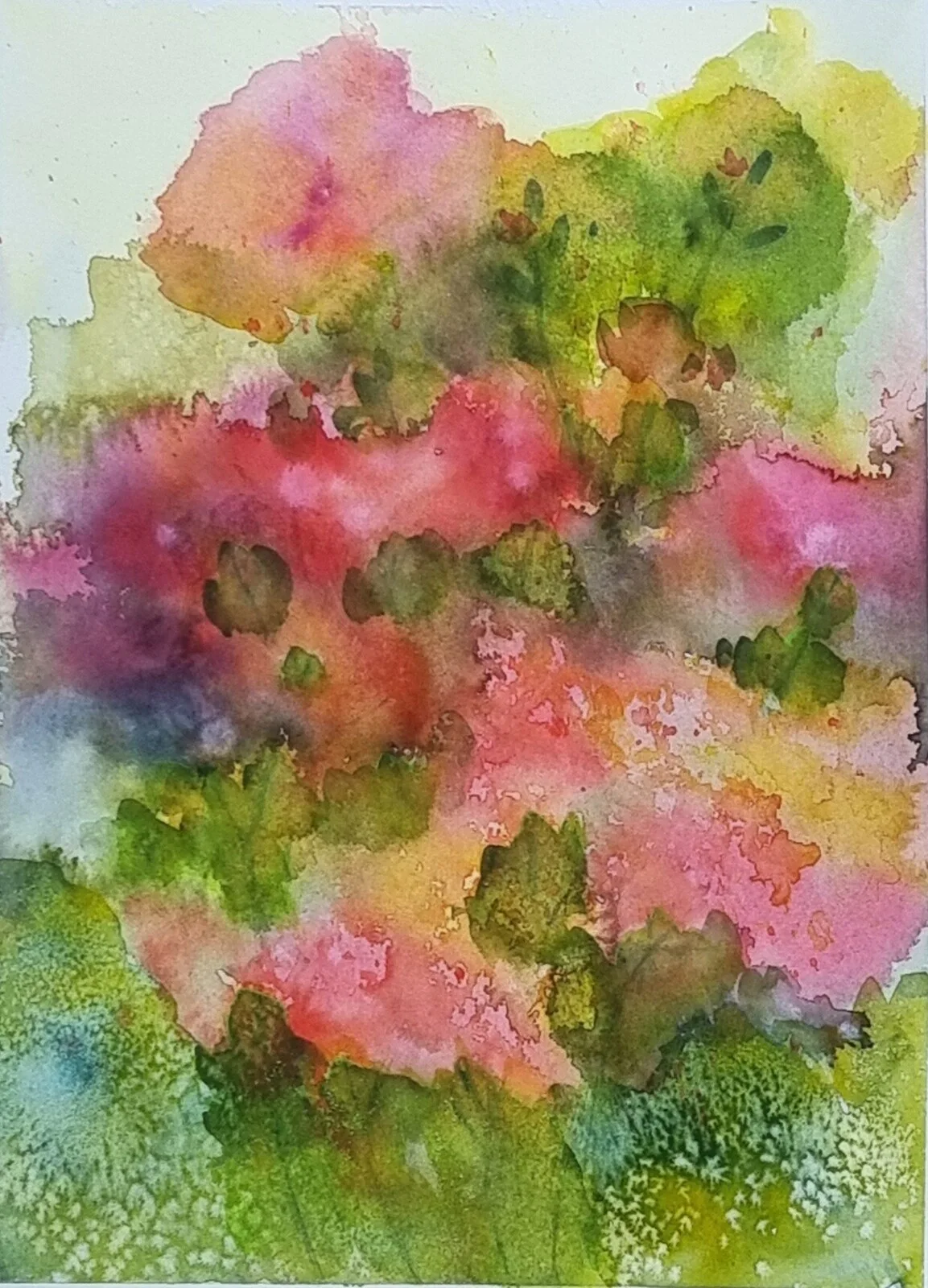 Akvarell Den blomstertid...snart så.. av Åsa Edlund