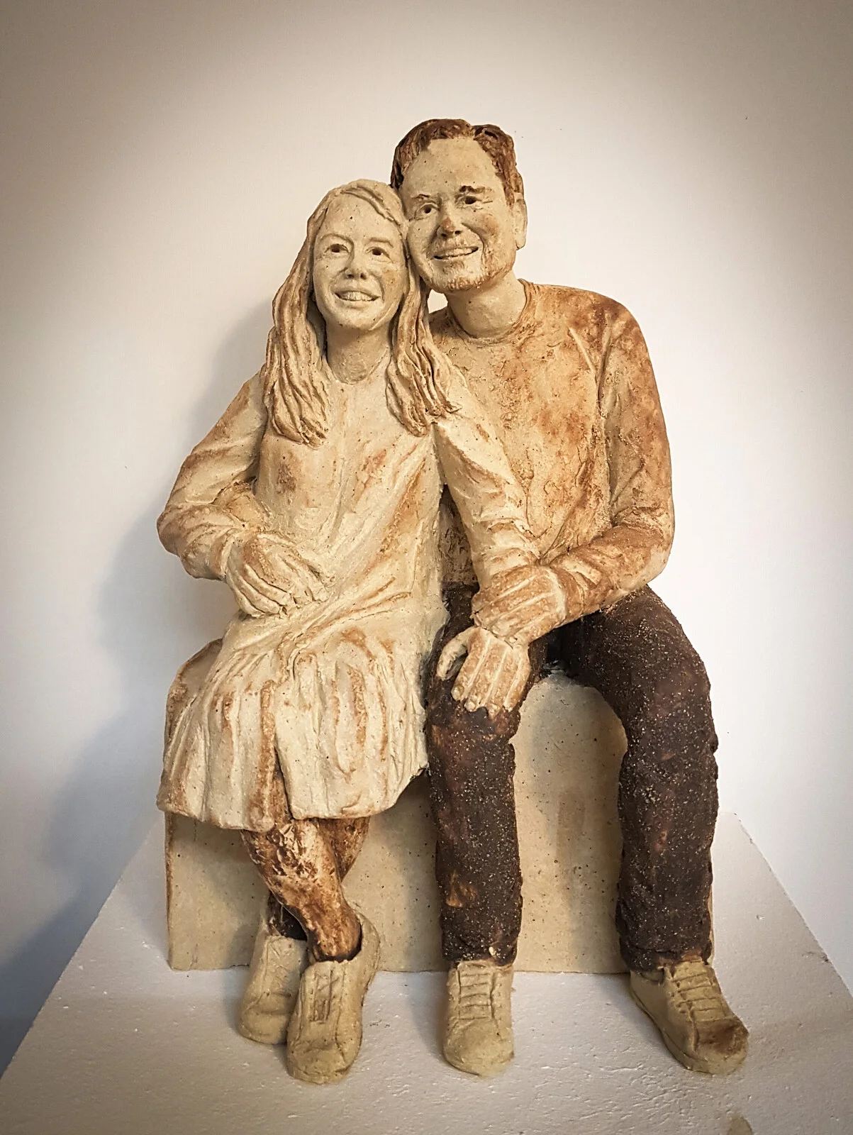 Skulptur Couple av Annika Rehn
