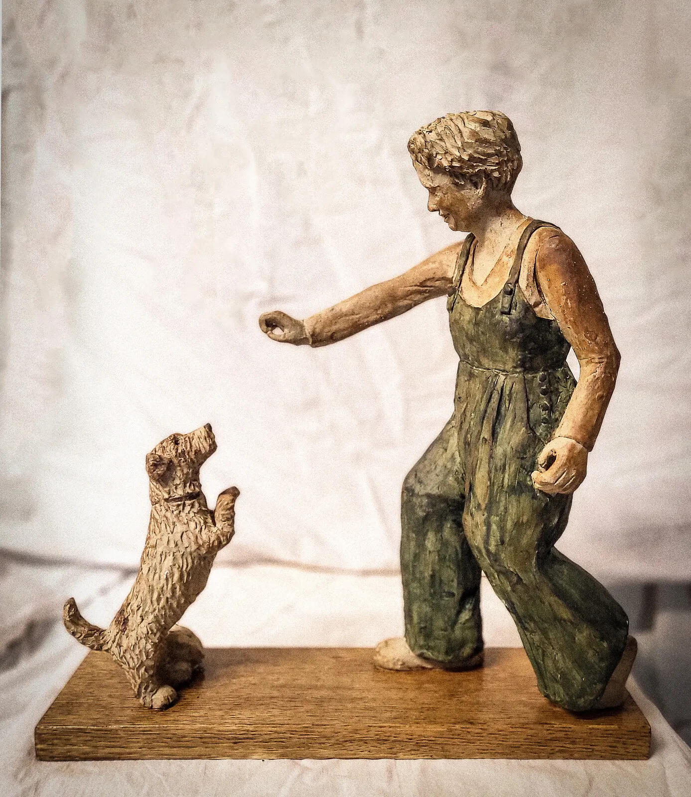 Skulptur Tintin and Lotta av Annika Rehn