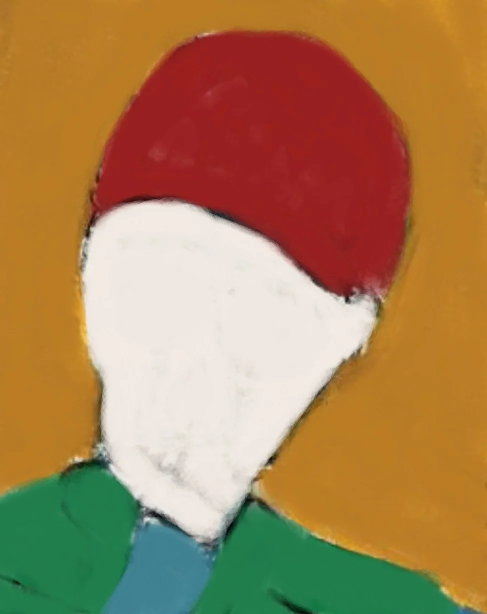 MAN WITH HAT av Karsten Møller