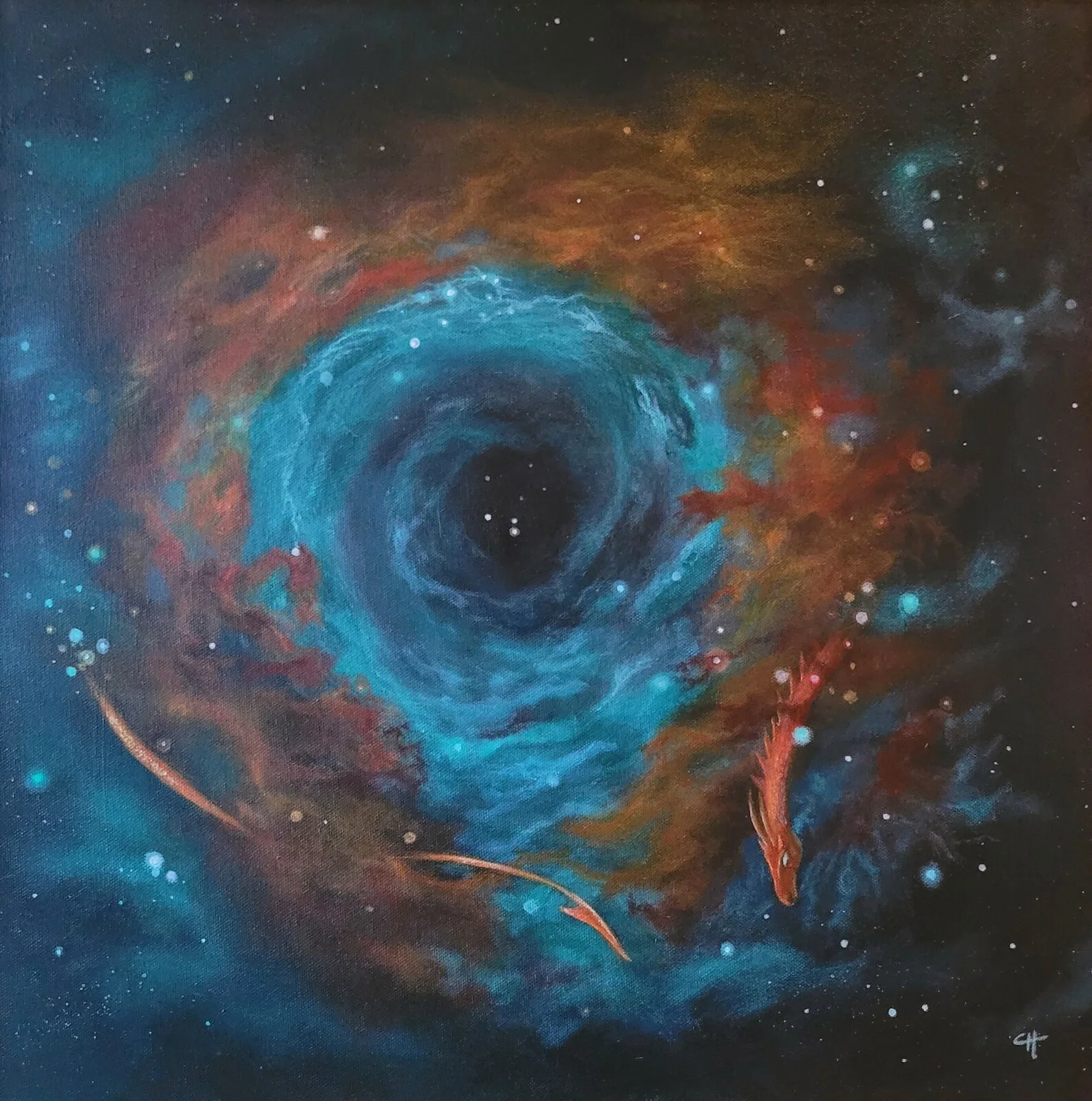 Akrylmålning av Catharina Holmberg