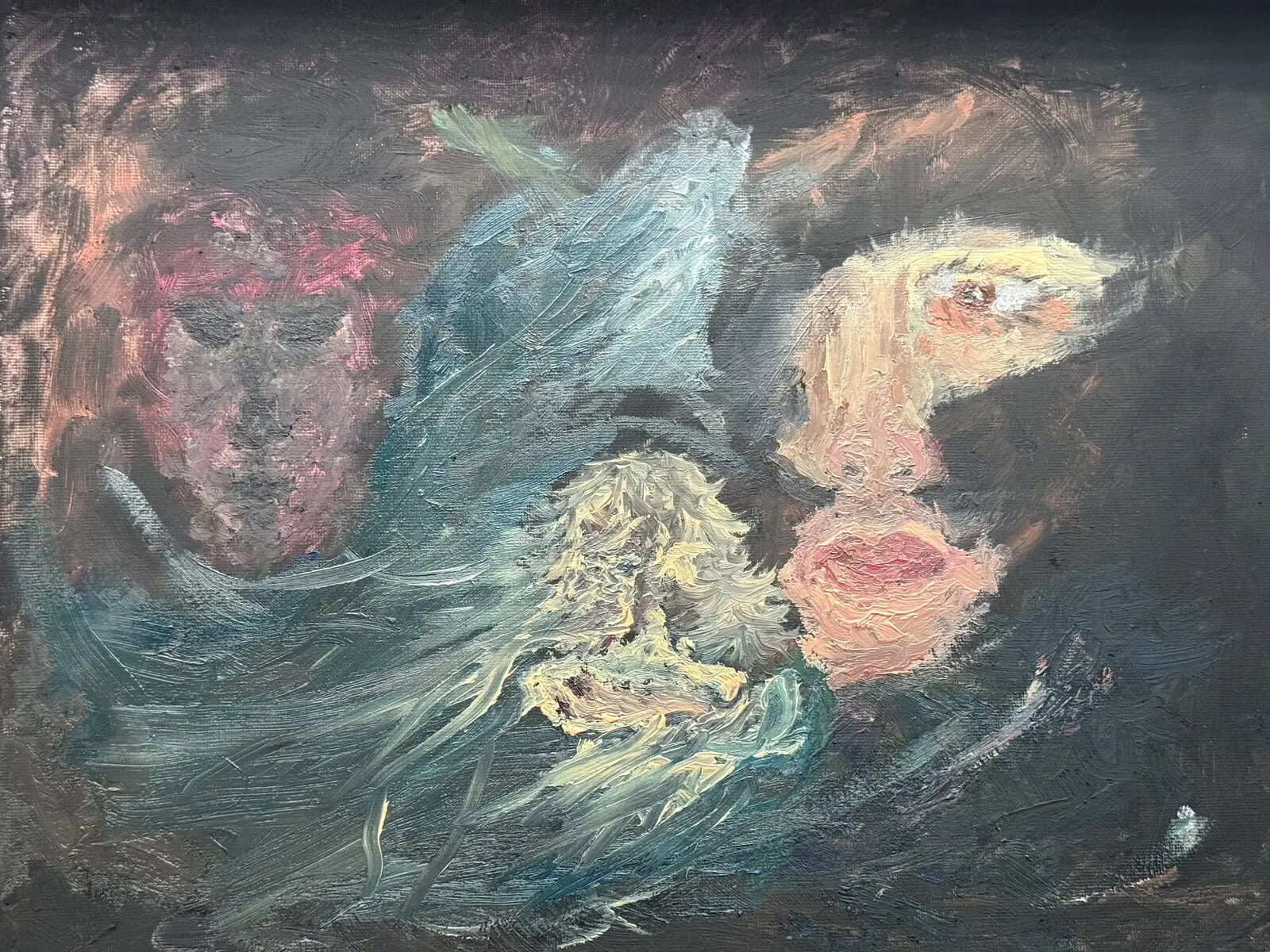 Oljemålning Veil Between av Joseph Mousa