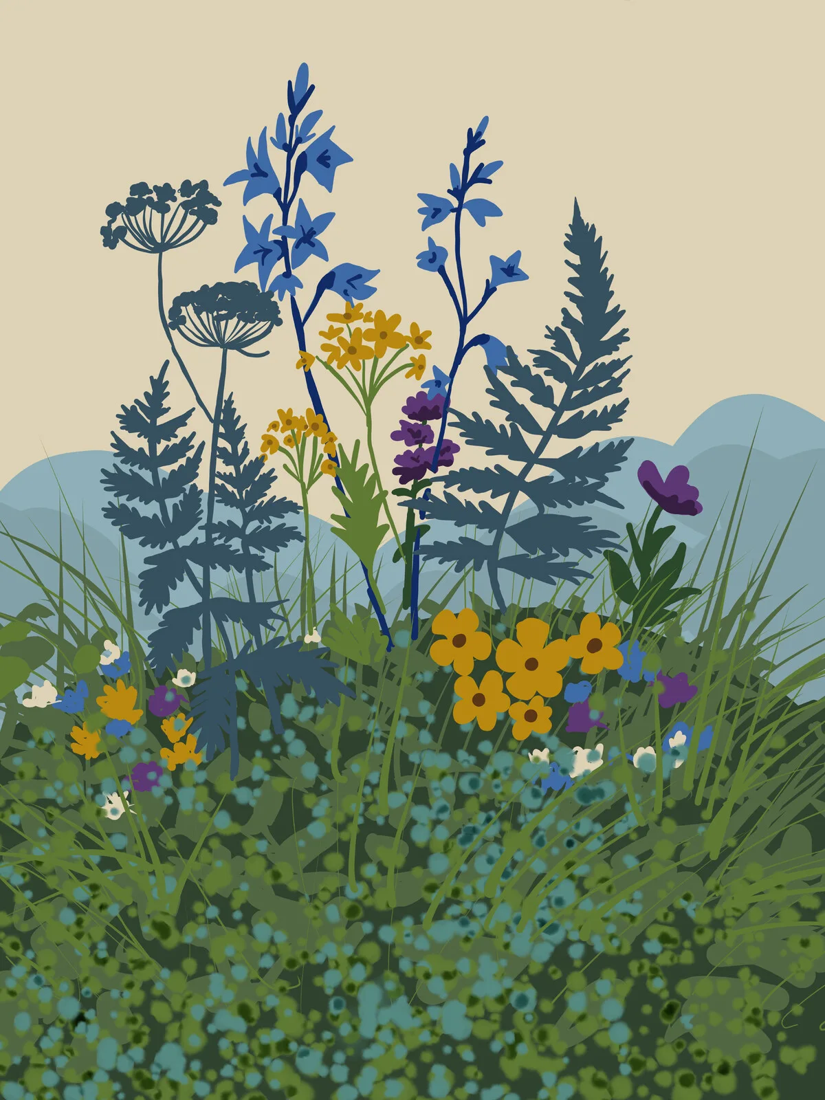 Ängsblommor, Svensk sommar. av Isak Martinsson