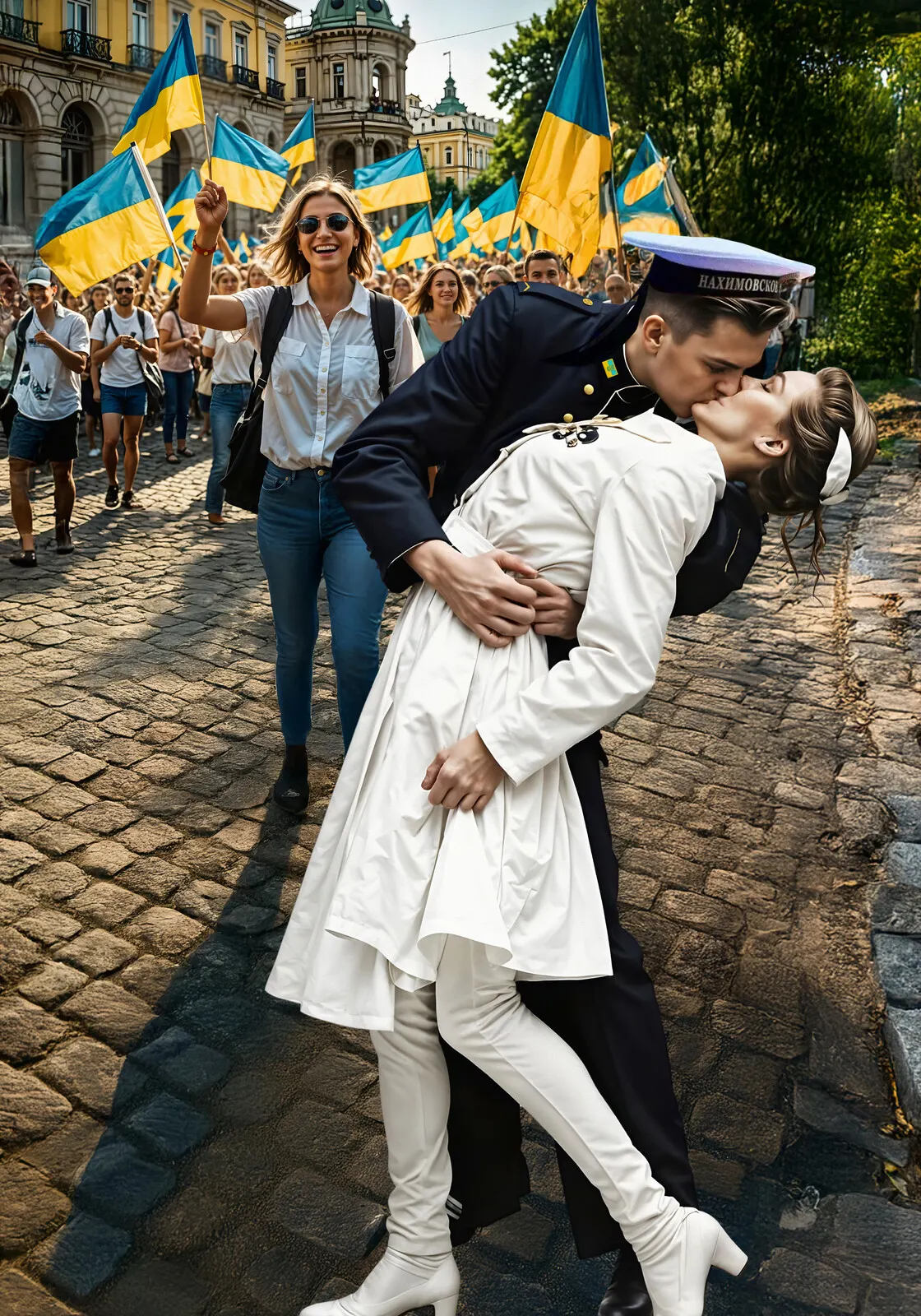 The Ukrainian Victory Kiss av Jörgen Thornberg